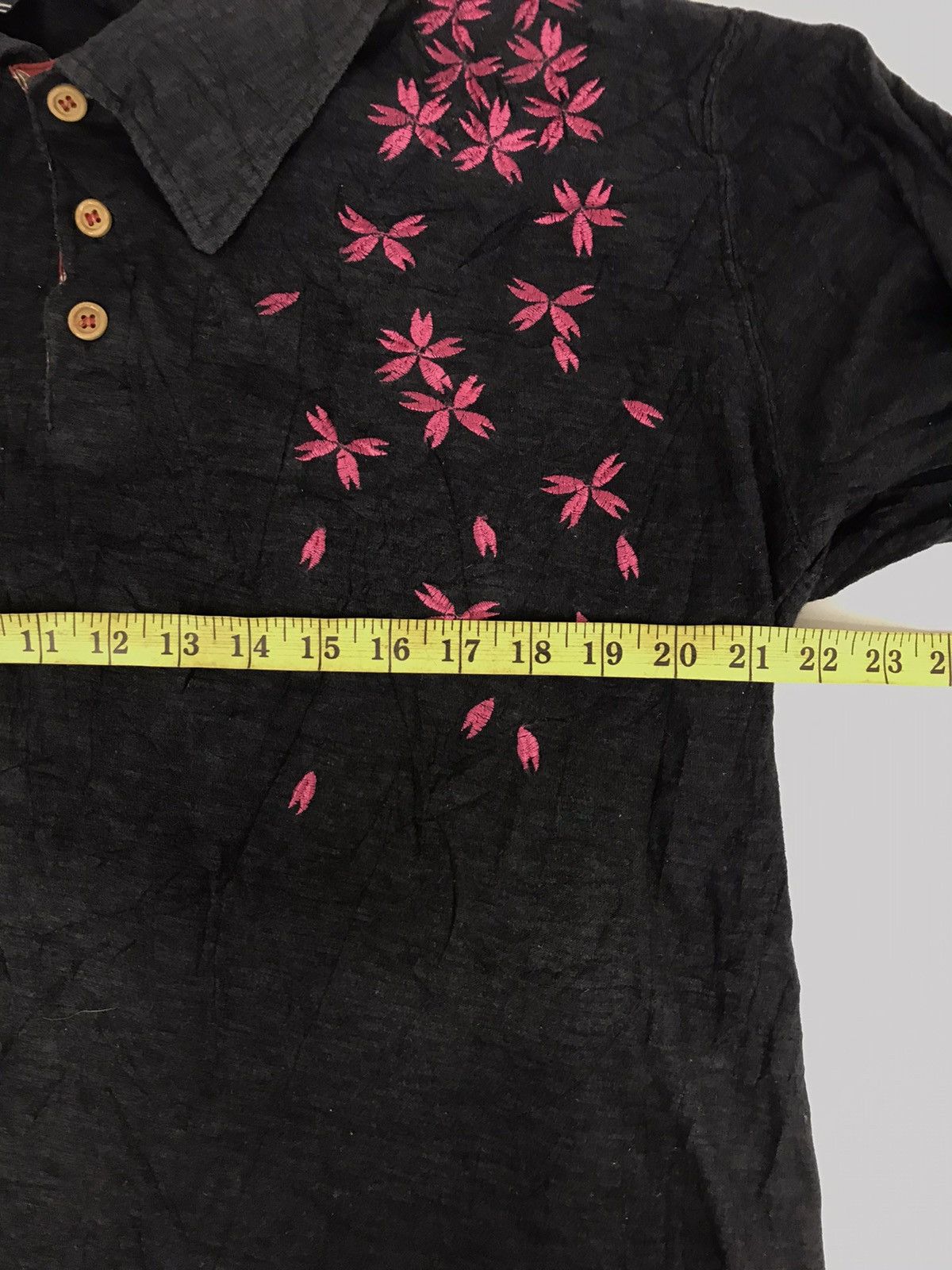 Japanese Brand Floral Suka Koi Fish Art Design Tattoo Printed Tee Size US L / EU 52-54 / 3 - 6 Thumbnail