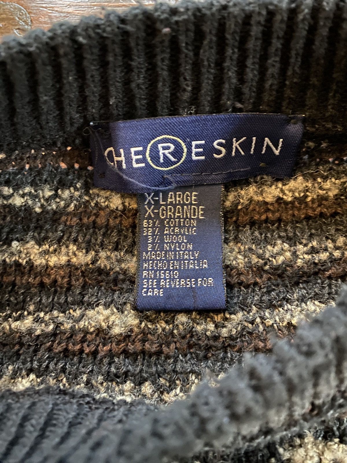 Vintage Vintage 90’s Chereskin Knit Sweater Size US XL / EU 56 / 4 - 4 Thumbnail