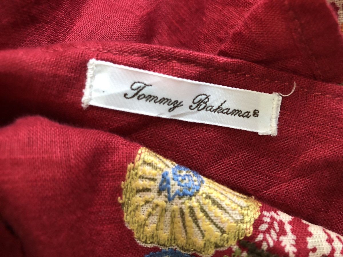 Tommy Bahama Tommy Bahama Panel Print Long Sleeve Hawaiian Linen Shirt Size US M / EU 48-50 / 2 - 12 Thumbnail