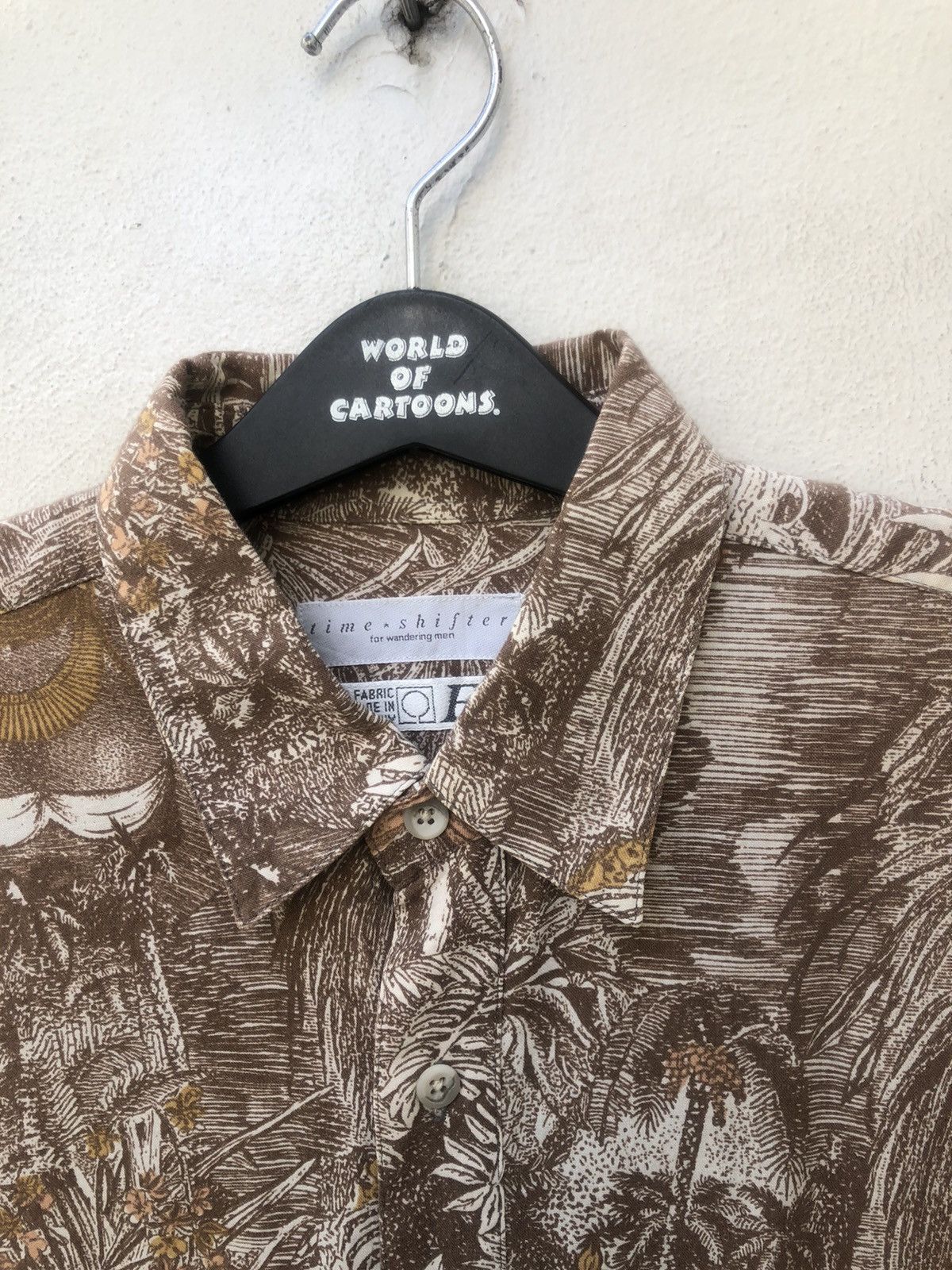 Vintage TIME SHIFTER For Wandering Men Rayon Silk Tribal Size US L / EU 52-54 / 3 - 6 Thumbnail