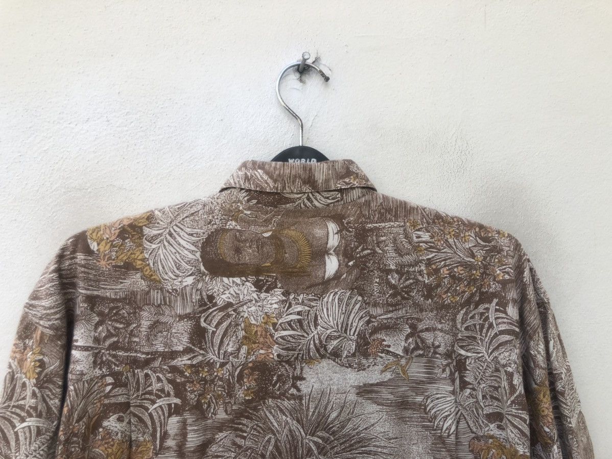 Vintage TIME SHIFTER For Wandering Men Rayon Silk Tribal Size US L / EU 52-54 / 3 - 15 Thumbnail