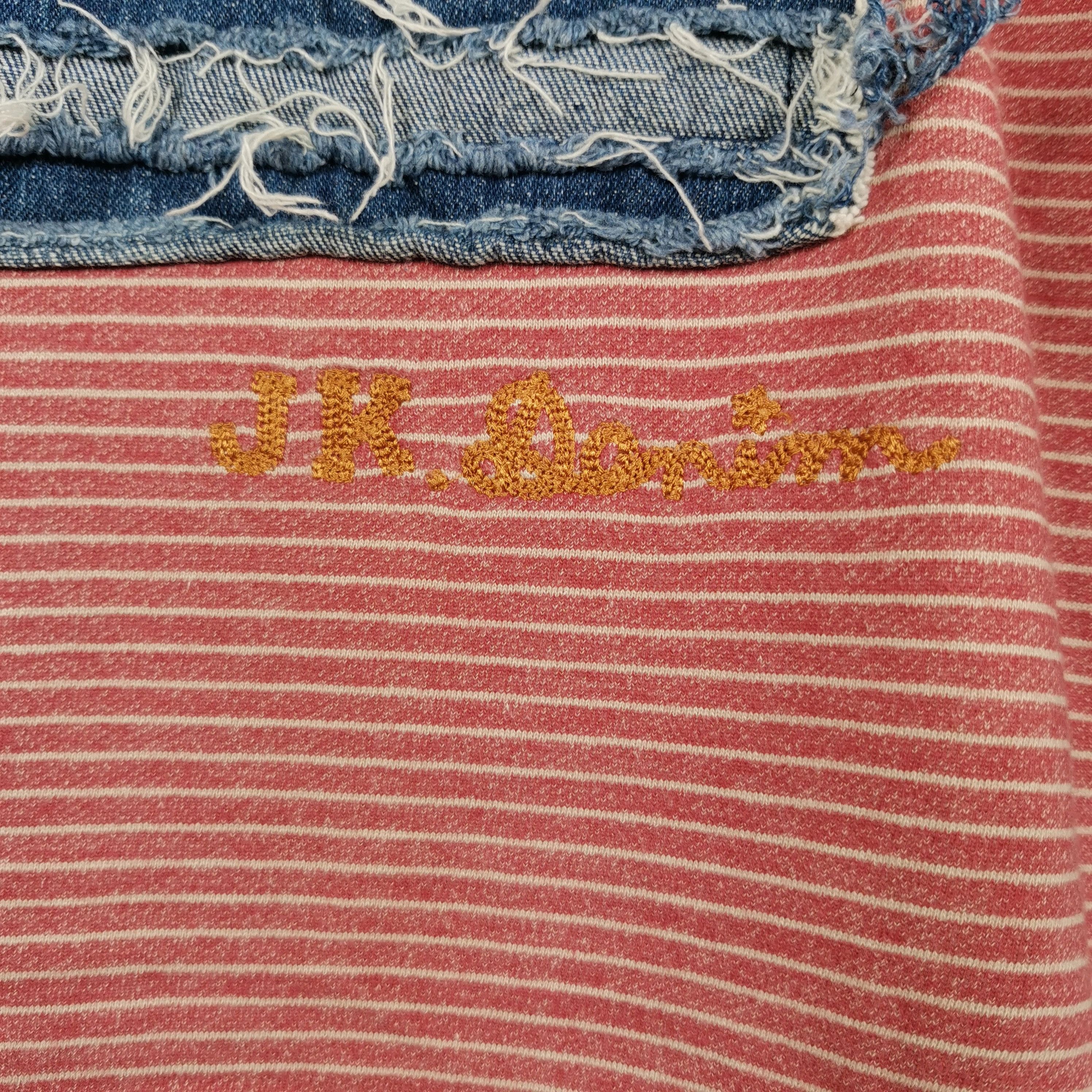 Japanese Brand × Vintage American Flag Denim Sweatshirt Japanese Distressed Patch Size US L / EU 52-54 / 3 - 6 Thumbnail