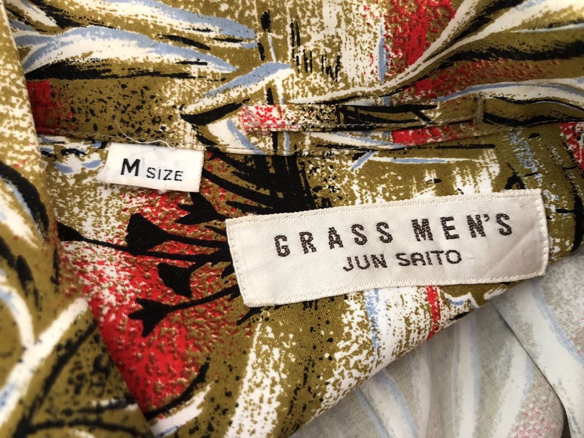Other Jun Saito Grass Men’s Japan Abstract Print Rayon Hawaiian Size US M / EU 48-50 / 2 - 24 Thumbnail