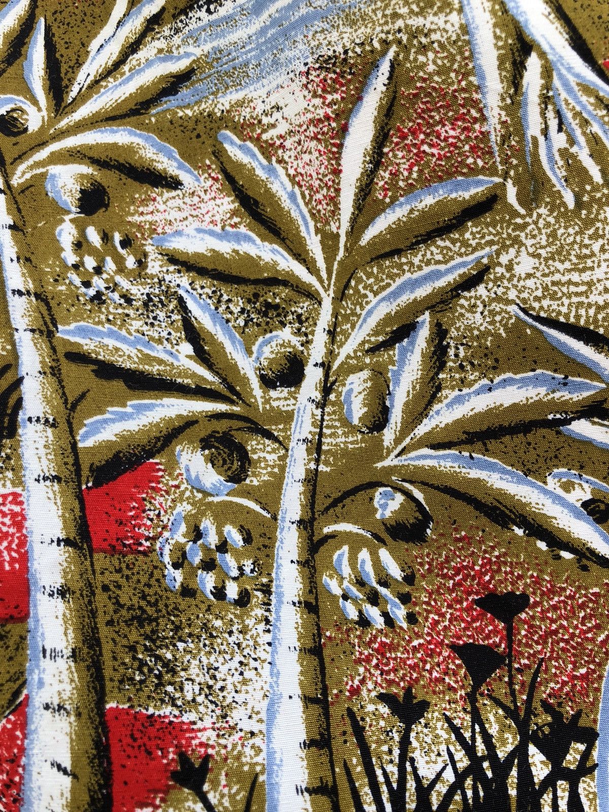 Other Jun Saito Grass Men’s Japan Abstract Print Rayon Hawaiian Size US M / EU 48-50 / 2 - 23 Thumbnail
