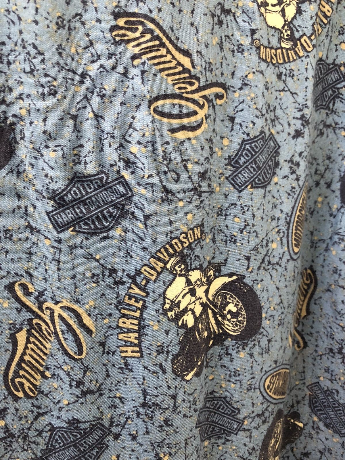 Harley Davidson Vintage HD All Printed 100% Rayon Hawaiian Aloha Shirt Size US XL / EU 56 / 4 - 13 Thumbnail