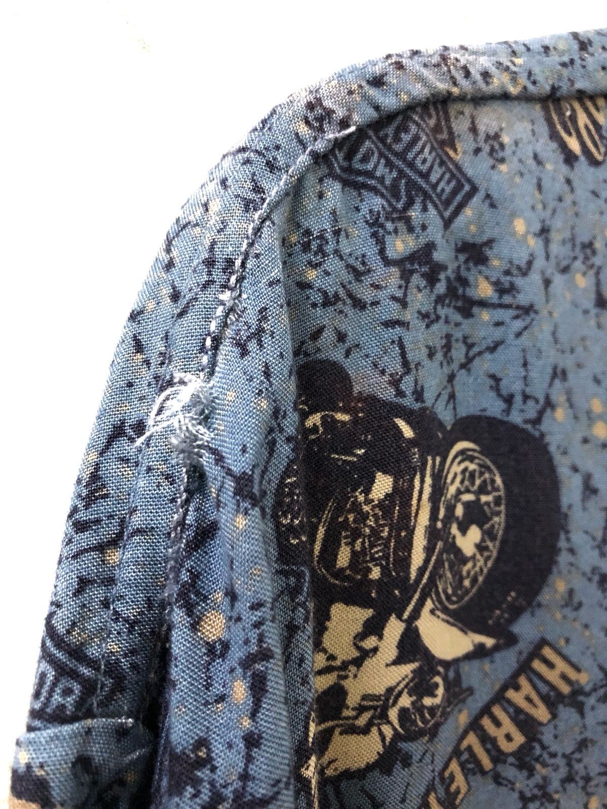Harley Davidson Vintage HD All Printed 100% Rayon Hawaiian Aloha Shirt Size US XL / EU 56 / 4 - 11 Thumbnail