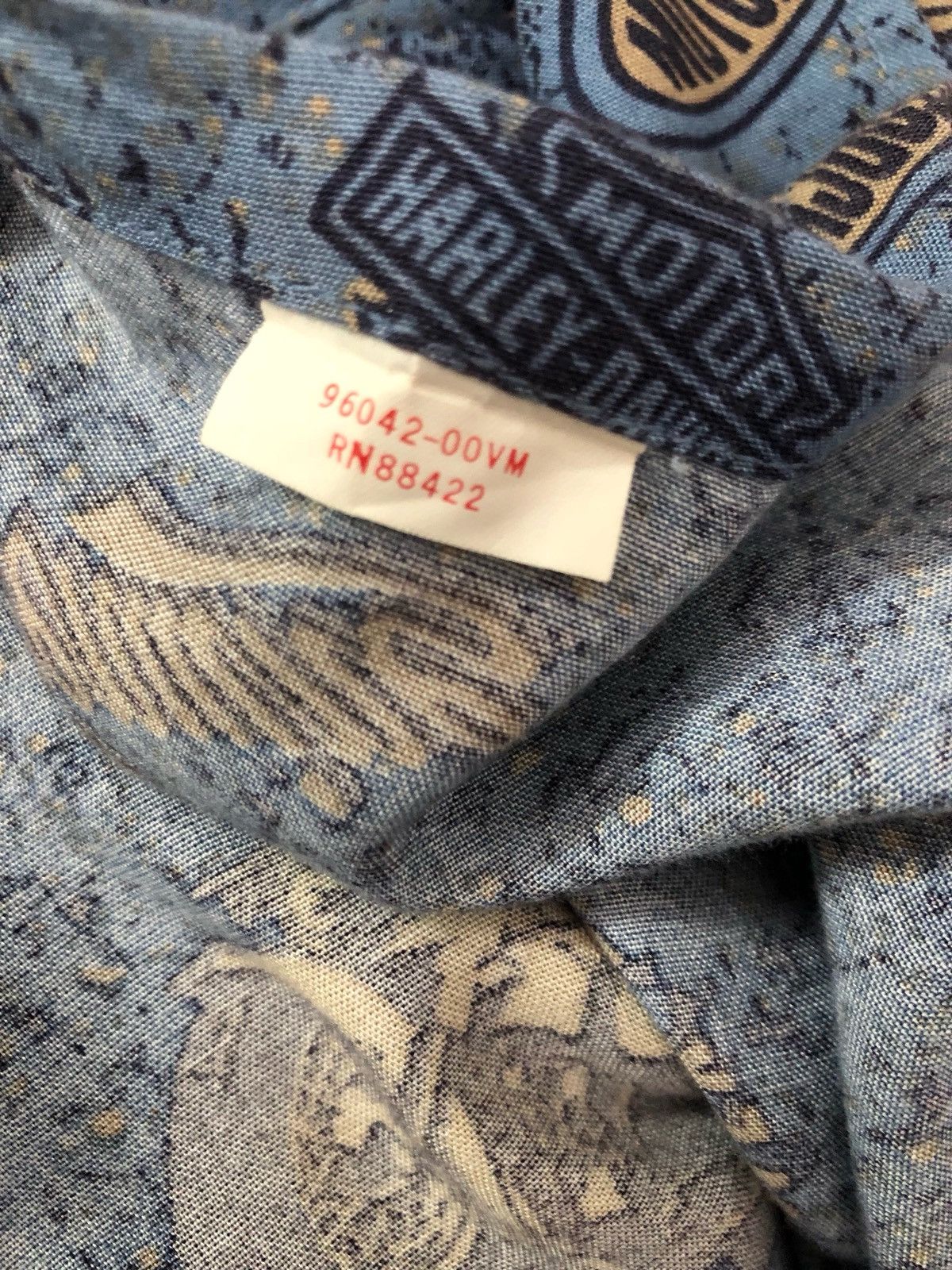 Harley Davidson Vintage HD All Printed 100% Rayon Hawaiian Aloha Shirt Size US XL / EU 56 / 4 - 16 Thumbnail