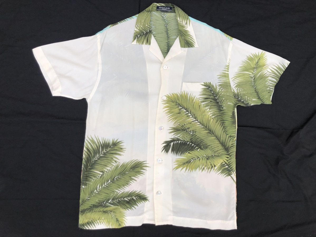Matsuda Vintage 90s Nicole Club For Men Japan Rayon Hawaiian Shirt Size US L / EU 52-54 / 3 - 2 Thumbnail