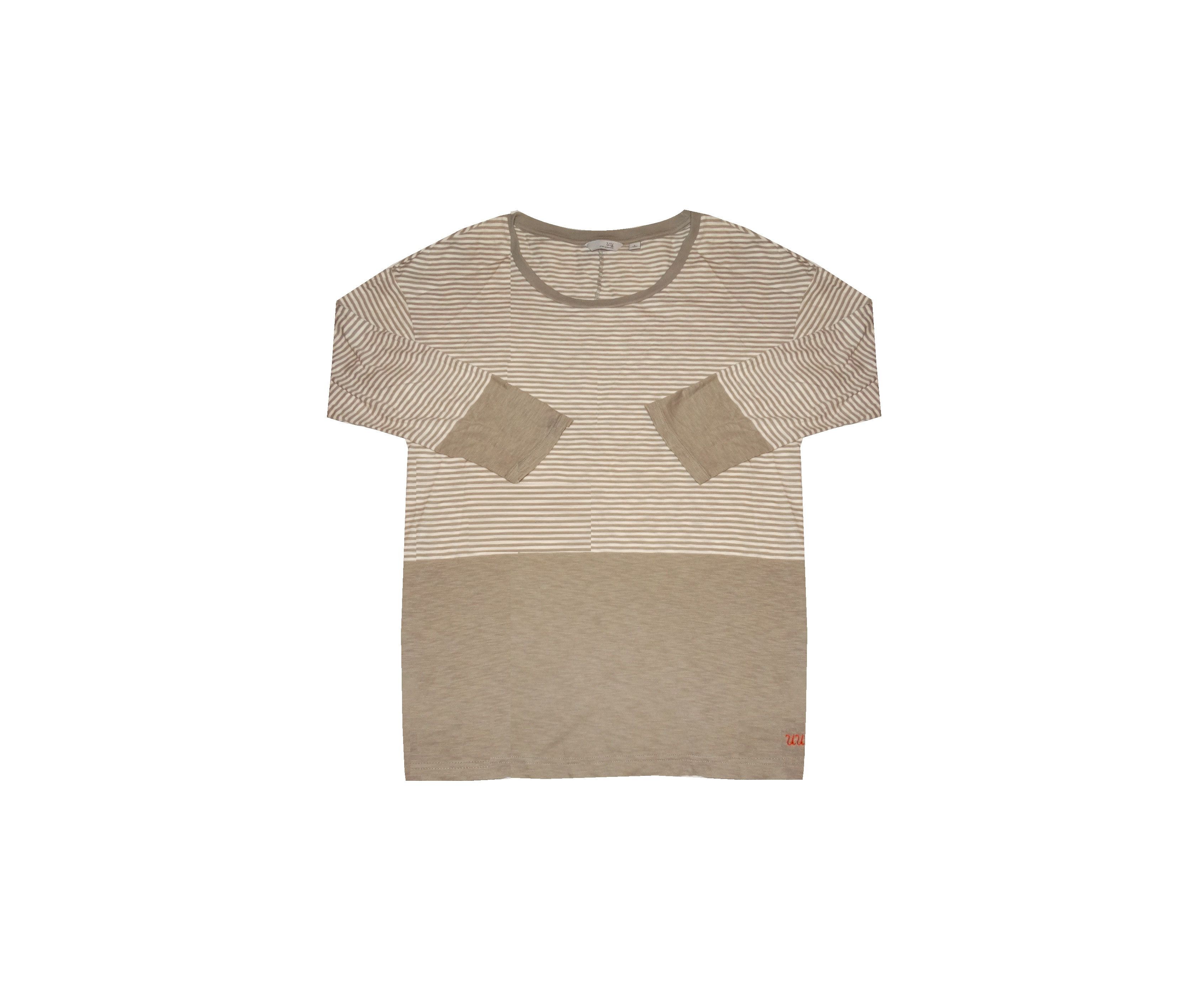 Jun Takahashi × Undercover × Uniqlo W53 Undercover Uniqlo stripes striped logo tee S sleeves 3/4 Size US S / EU 44-46 / 1 - 1 Thumbnail