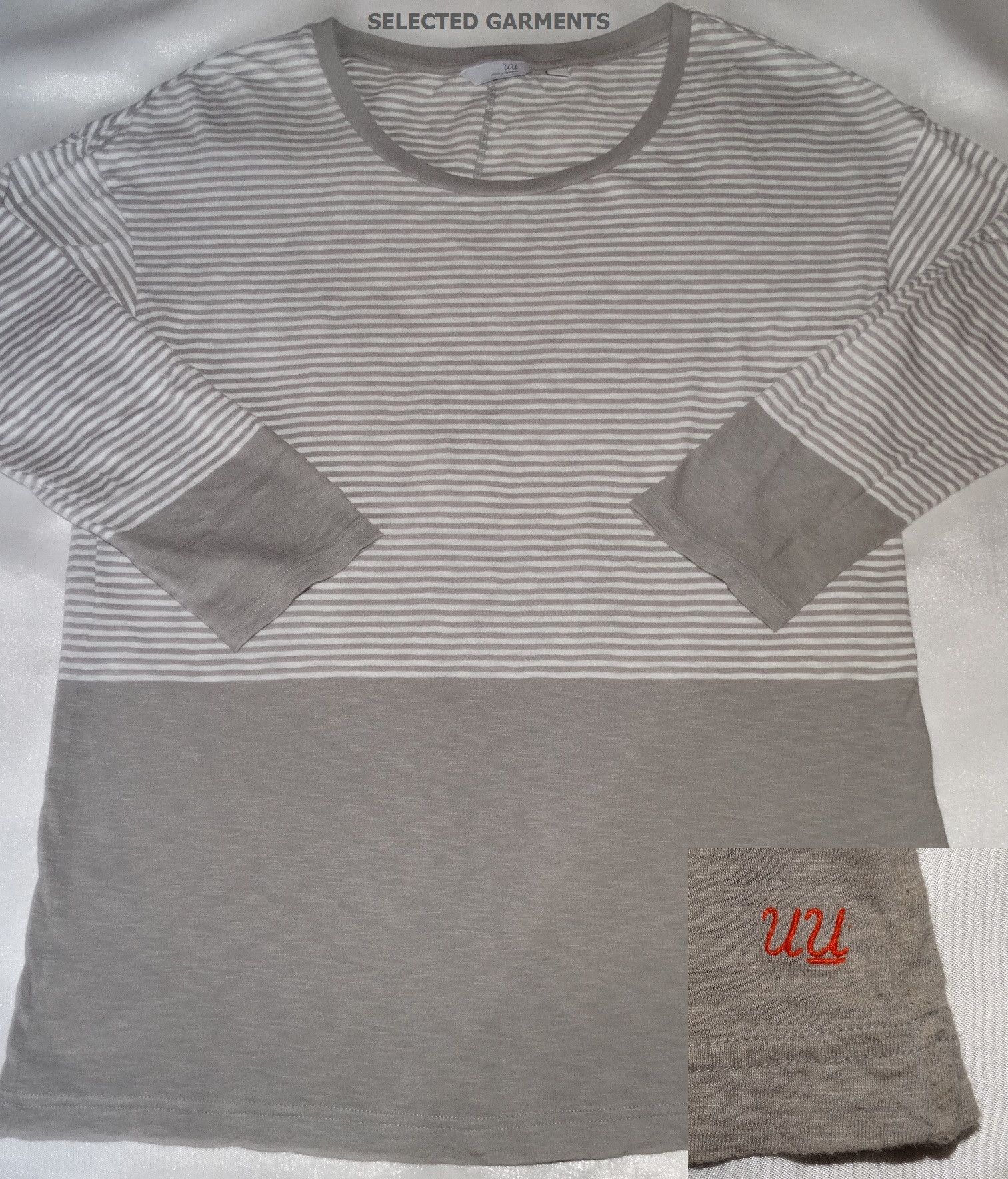Jun Takahashi × Undercover × Uniqlo W53 Undercover Uniqlo stripes striped logo tee S sleeves 3/4 Size US S / EU 44-46 / 1 - 3 Thumbnail
