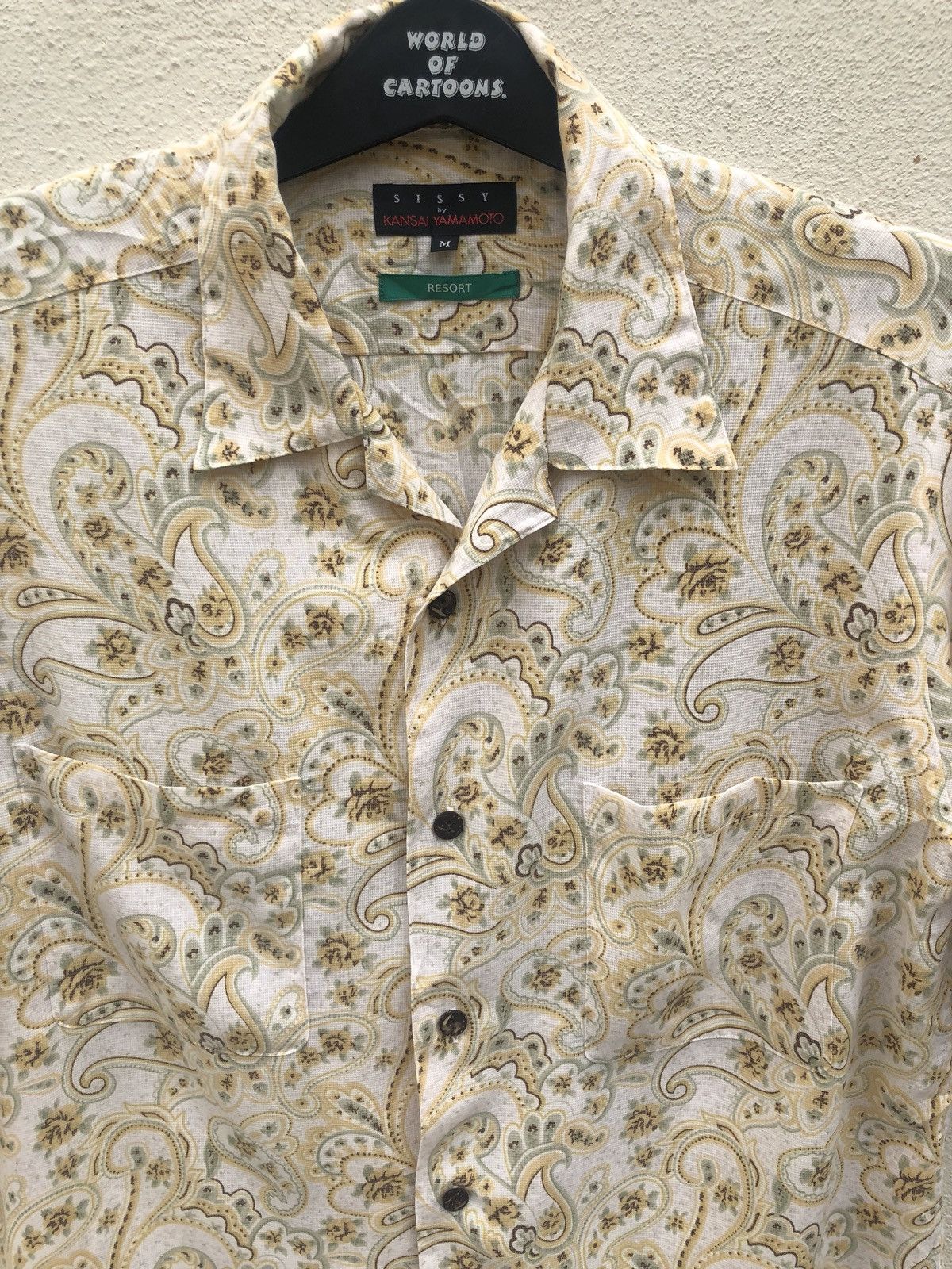 Kansai Yamamoto Kansai Yamamoto Double Pocket Paisley Hawaiian Shirt Size US M / EU 48-50 / 2 - 2 Thumbnail
