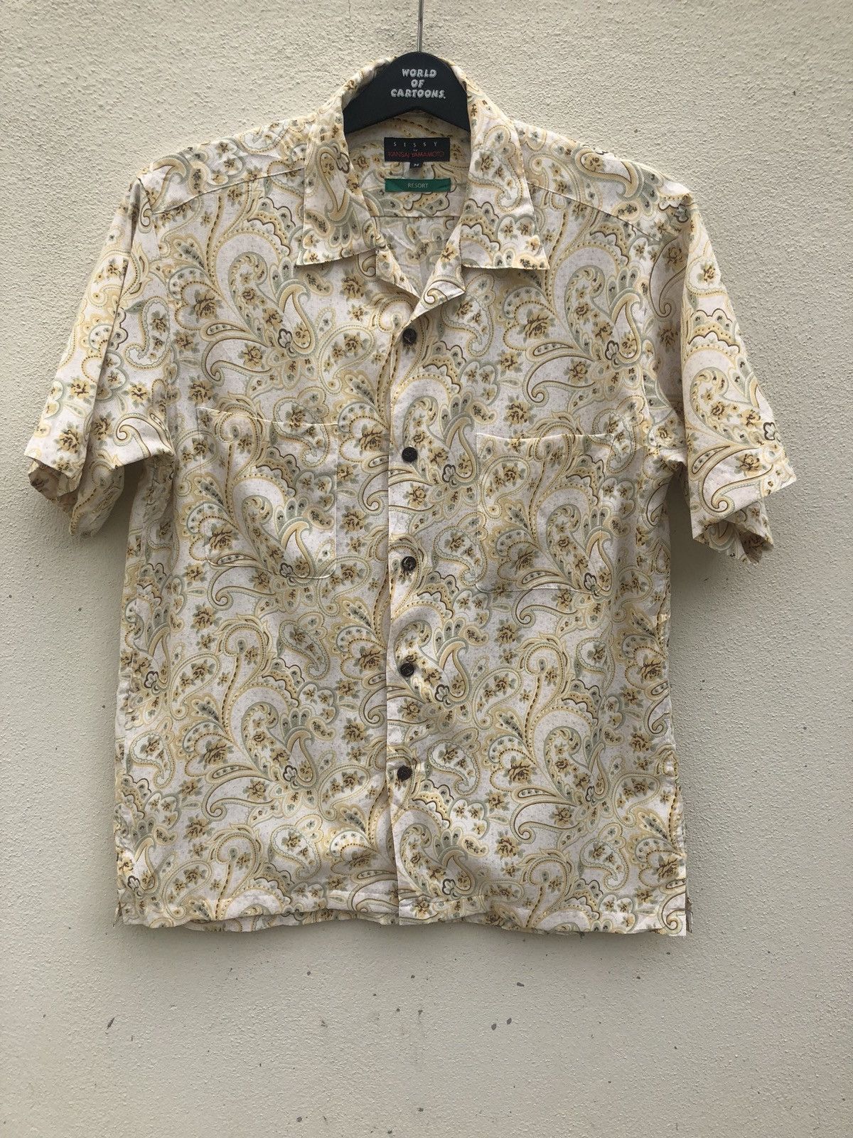 Kansai Yamamoto Kansai Yamamoto Double Pocket Paisley Hawaiian Shirt Size US M / EU 48-50 / 2 - 1 Thumbnail