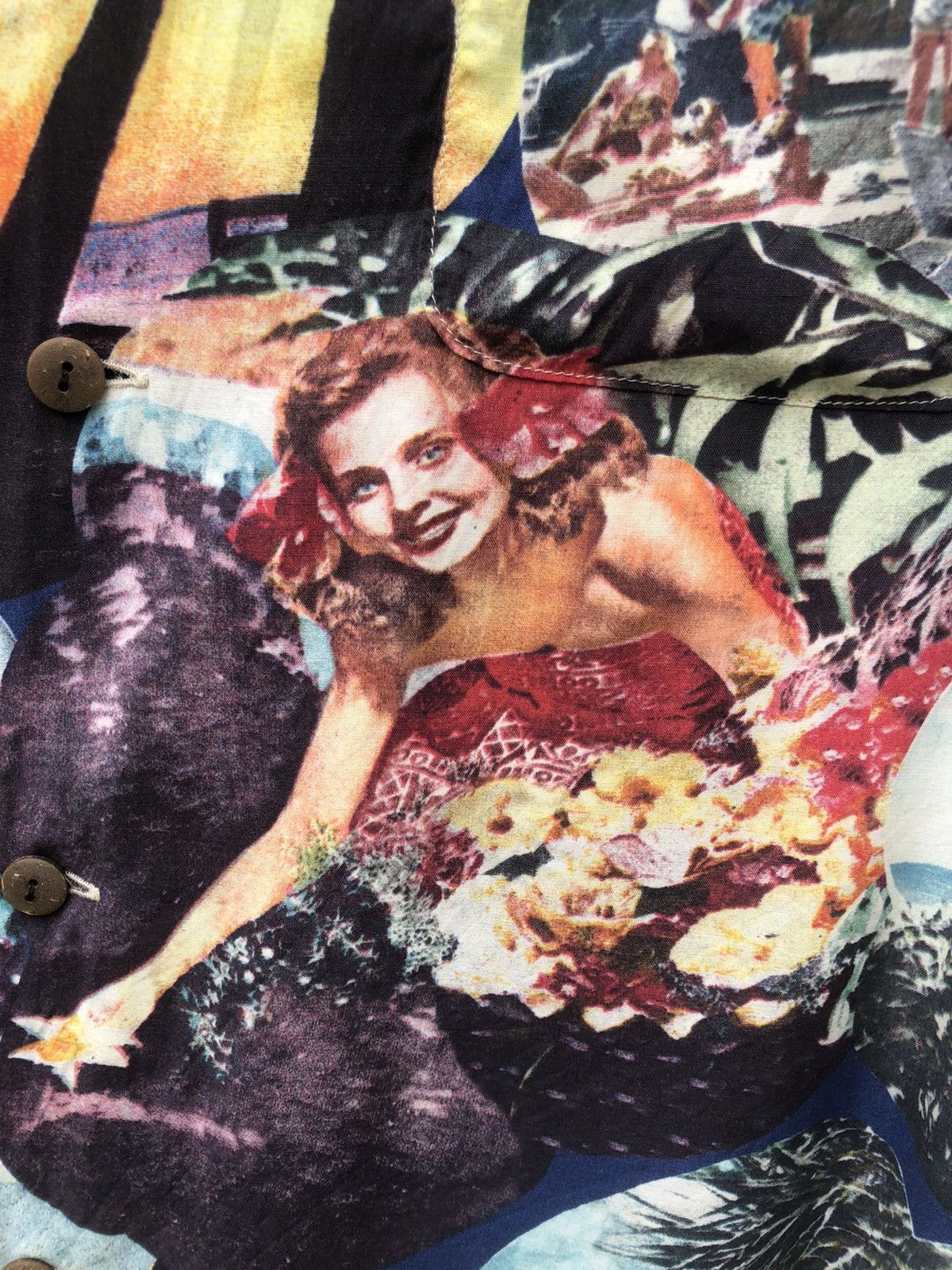 Buzz Rickson's GOLD Toyo Enterprises Japan Open Collar Rayon Hawaiian Shirt Size US L / EU 52-54 / 3 - 7 Thumbnail