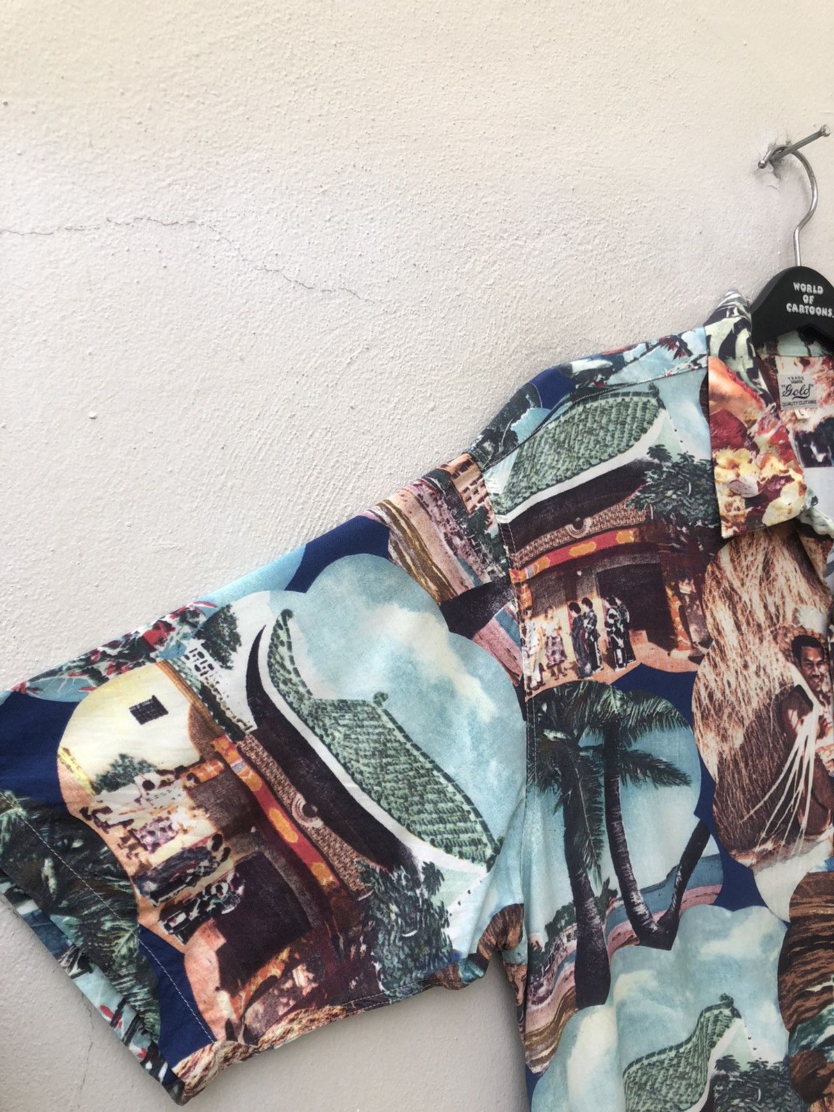 Buzz Rickson's GOLD Toyo Enterprises Japan Open Collar Rayon Hawaiian Shirt Size US L / EU 52-54 / 3 - 10 Thumbnail