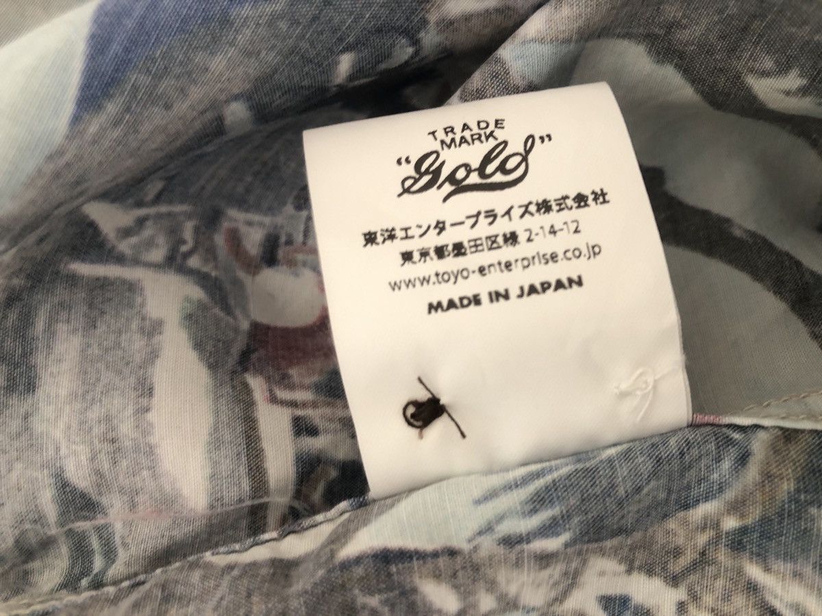 Buzz Rickson's GOLD Toyo Enterprises Japan Open Collar Rayon Hawaiian Shirt Size US L / EU 52-54 / 3 - 24 Thumbnail