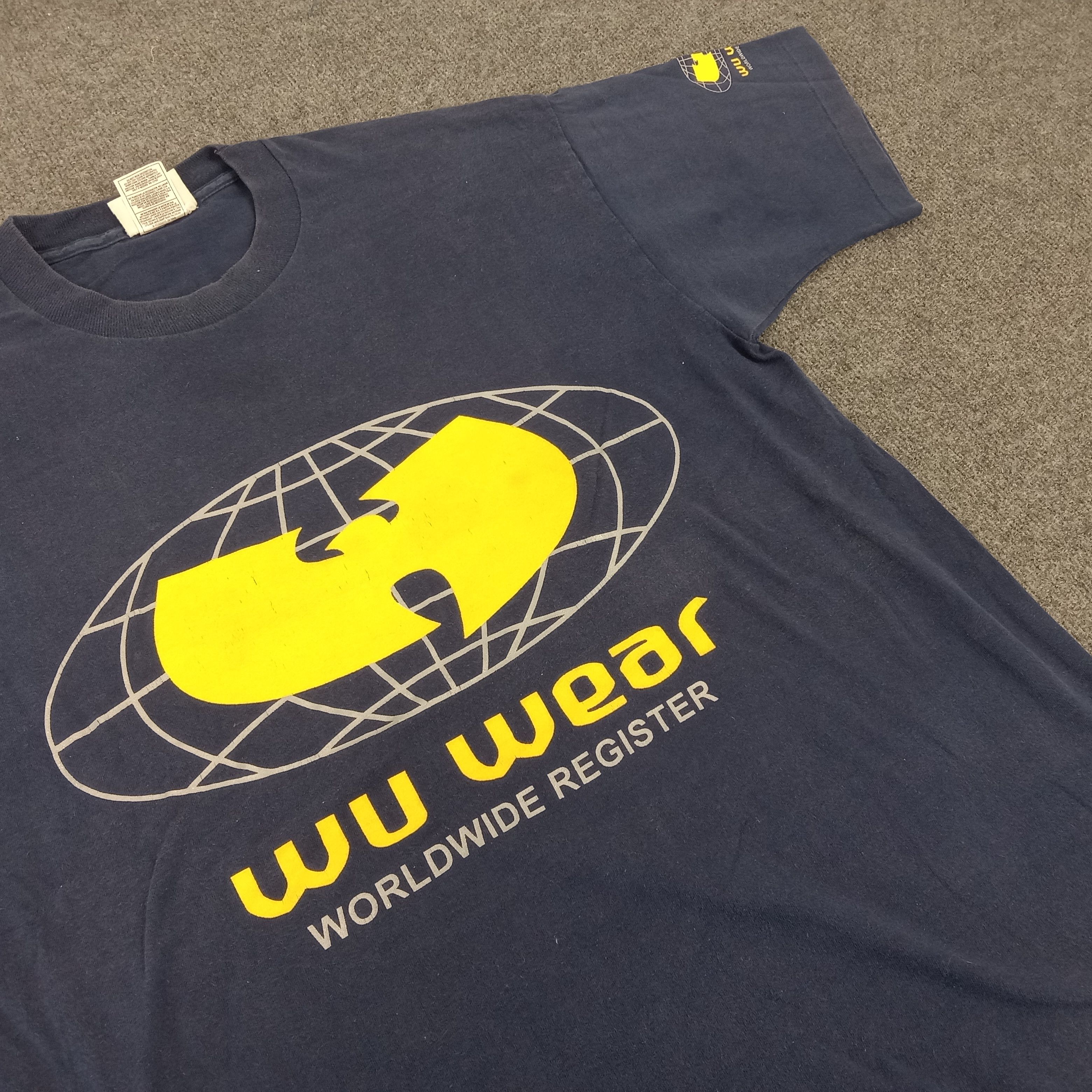 Band Tees × Vintage × Wu-Tang Clan Vintage 90's Wu Tang Worldwide Register Hiphop Tshirt Size US XL / EU 56 / 4 - 2 Thumbnail