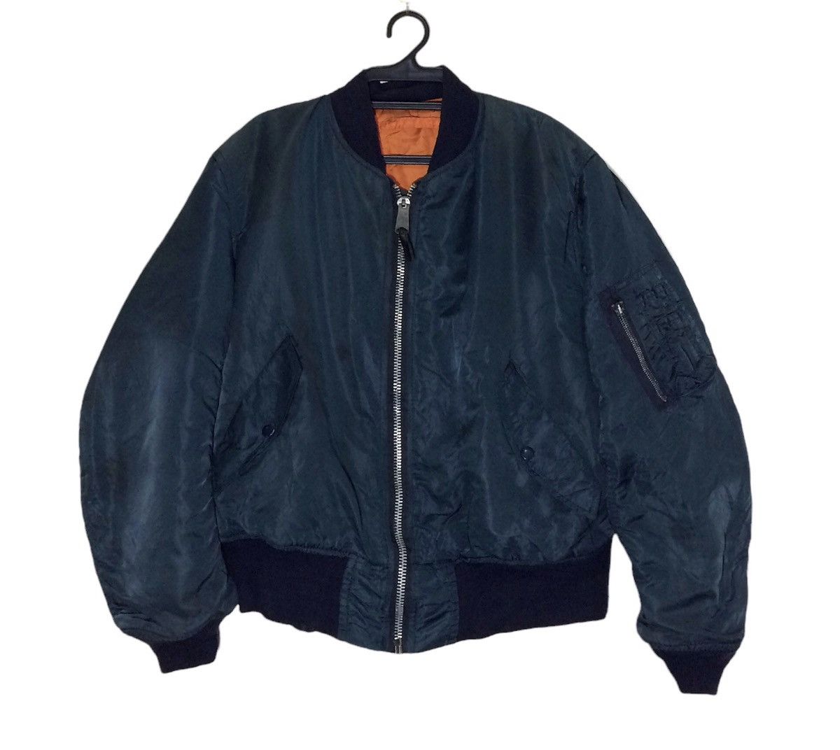 Alpha Industries Vintage Alpha Industries Bomber Jacket Reversible Made USA Size US L / EU 52-54 / 3 - 1 Thumbnail