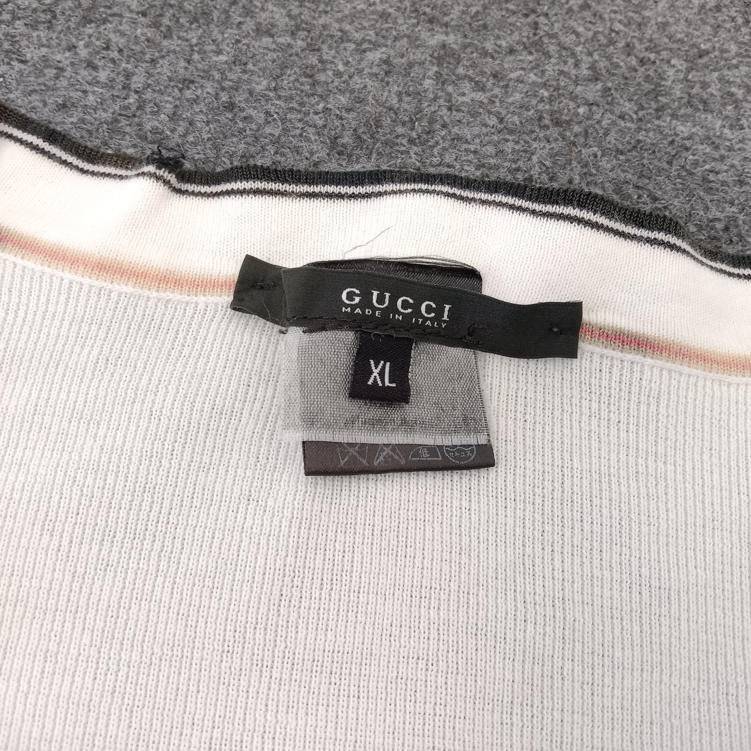 Vintage Gucci Distressed Style Italian Brand Tshirt Size L / US 10 / IT 46 - 4 Thumbnail