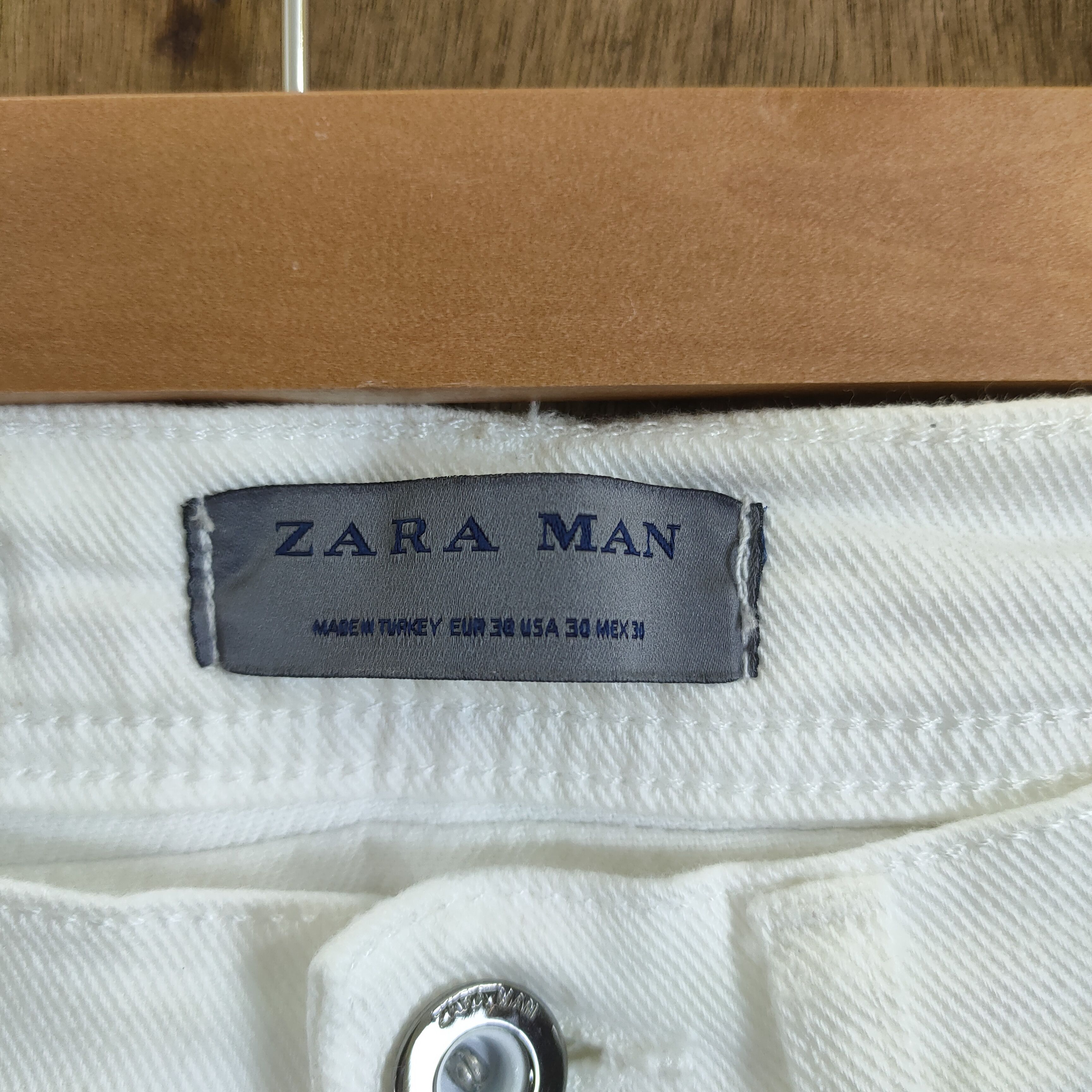 Zara ZARA MAN WHITE BIKER PANTS MULTIPOCKET TACTICAL Size US 30 / EU 46 - 6 Thumbnail