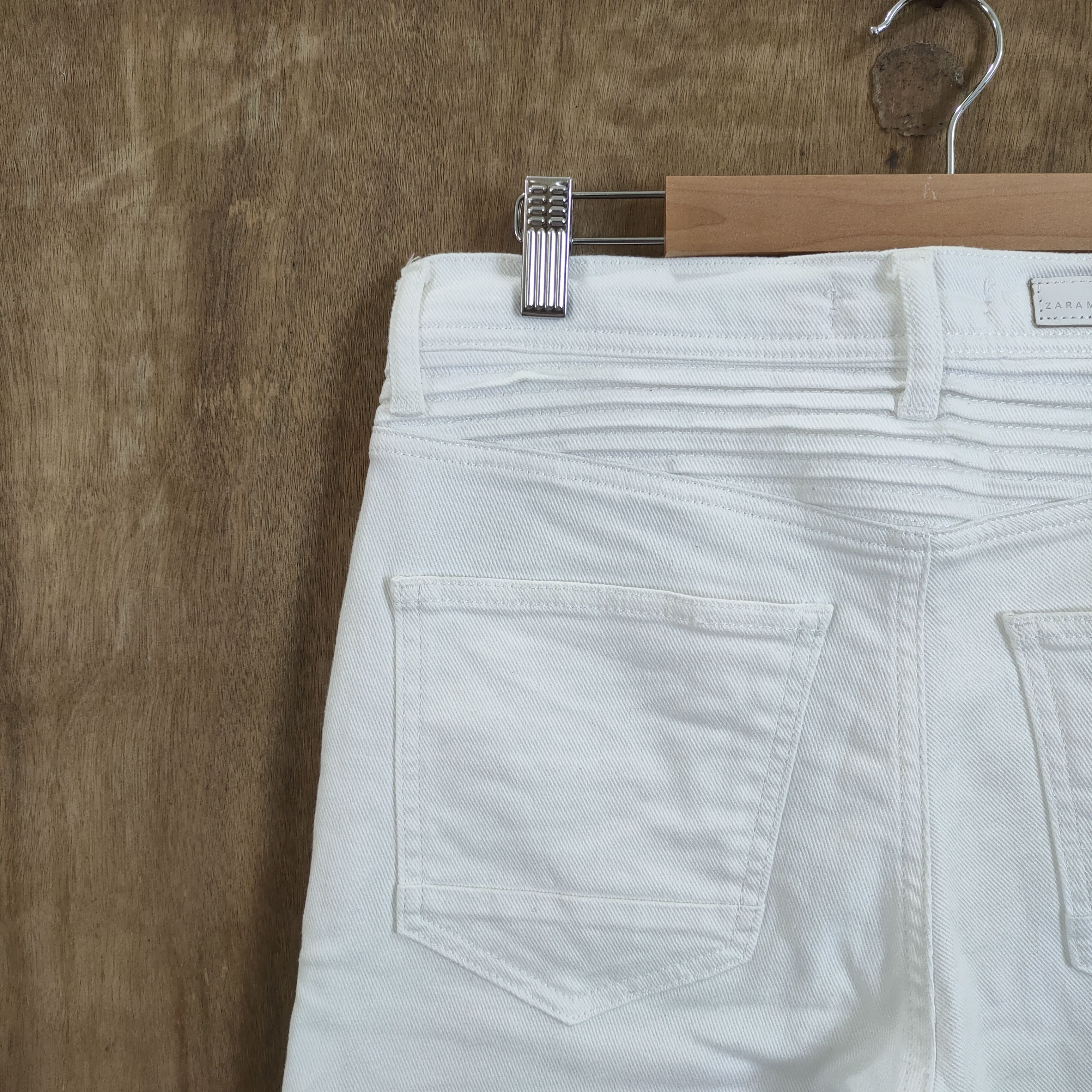 Zara ZARA MAN WHITE BIKER PANTS MULTIPOCKET TACTICAL Size US 30 / EU 46 - 12 Thumbnail