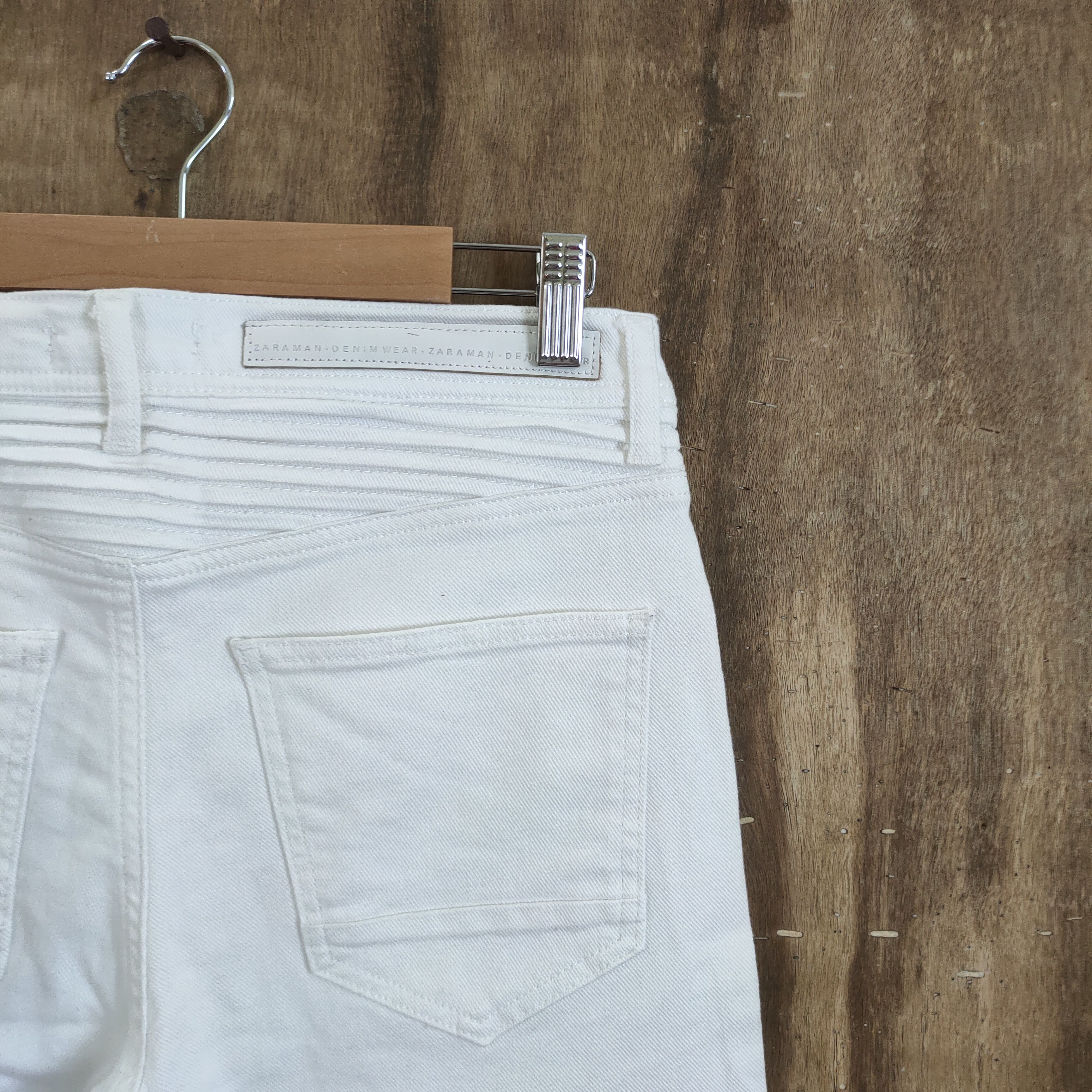 Zara ZARA MAN WHITE BIKER PANTS MULTIPOCKET TACTICAL Size US 30 / EU 46 - 13 Thumbnail