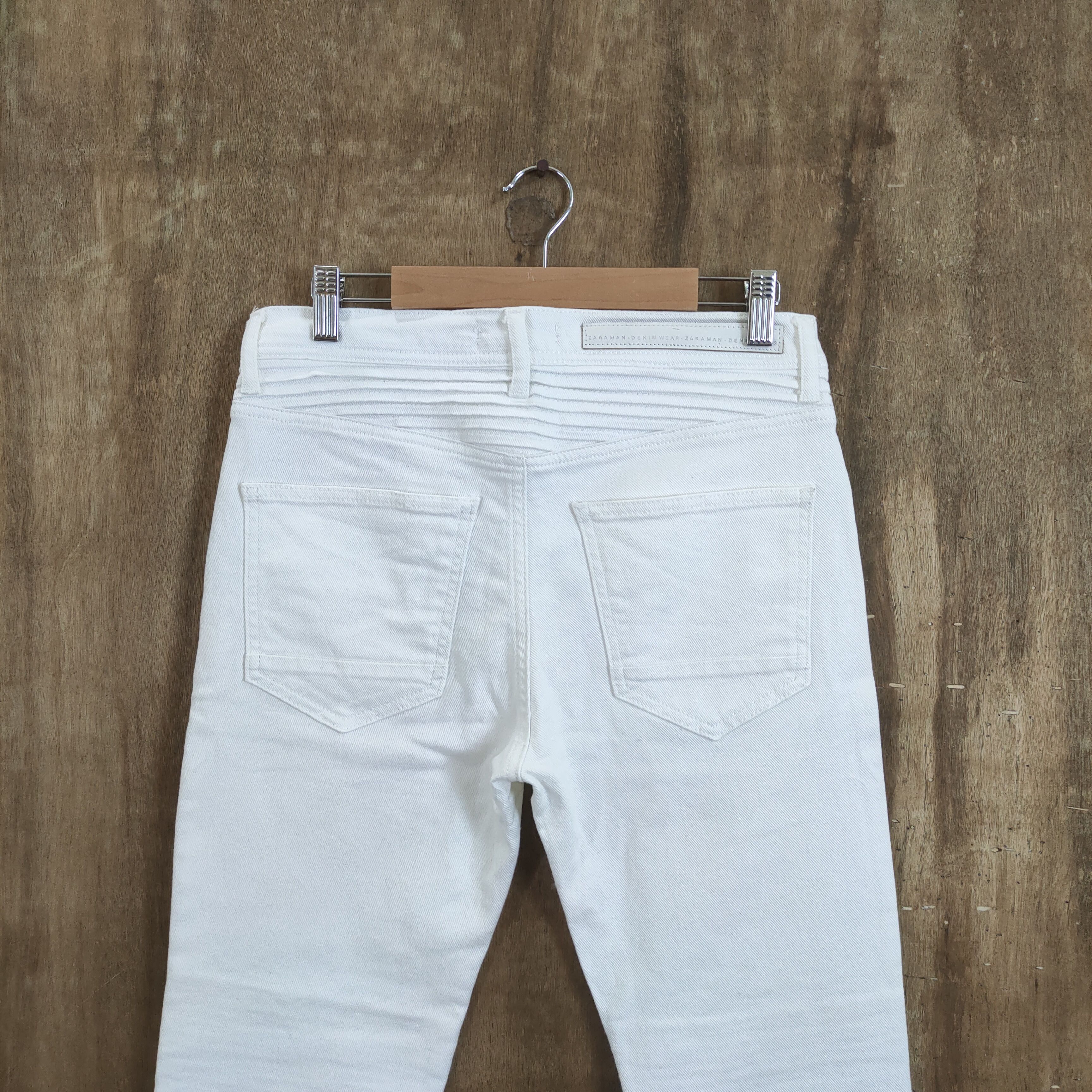 Zara ZARA MAN WHITE BIKER PANTS MULTIPOCKET TACTICAL Size US 30 / EU 46 - 9 Thumbnail