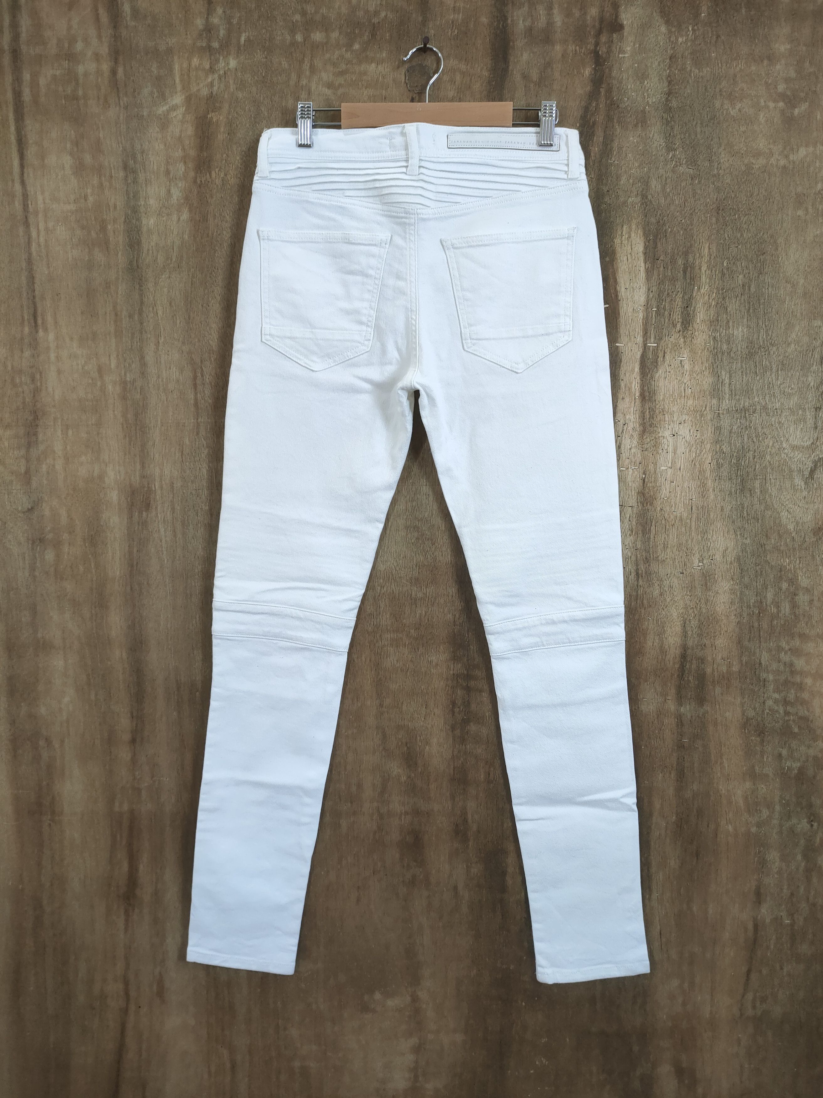 Zara ZARA MAN WHITE BIKER PANTS MULTIPOCKET TACTICAL Size US 30 / EU 46 - 8 Thumbnail