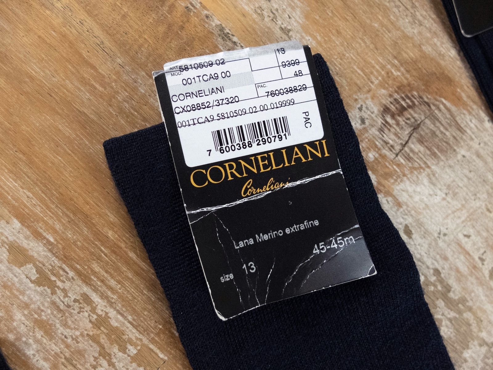 Corneliani CORNELIANI 3 pairs navy blue wool cotton socks - Size 13 Size ONE SIZE - 5 Thumbnail