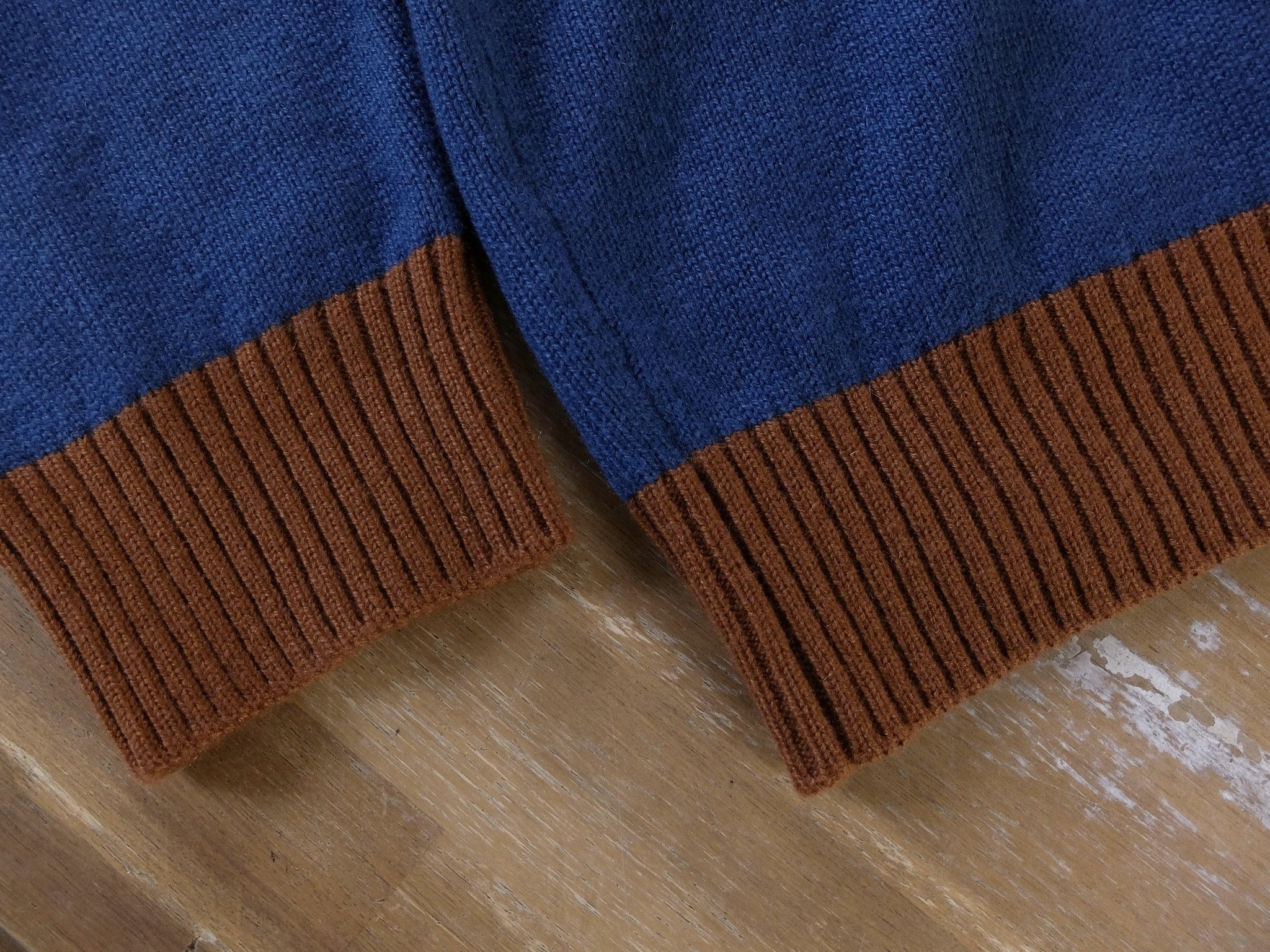 Berluti BERLUTI blue brown striped cashmere sweater XL 52 NWT Size US XL / EU 56 / 4 - 4 Thumbnail