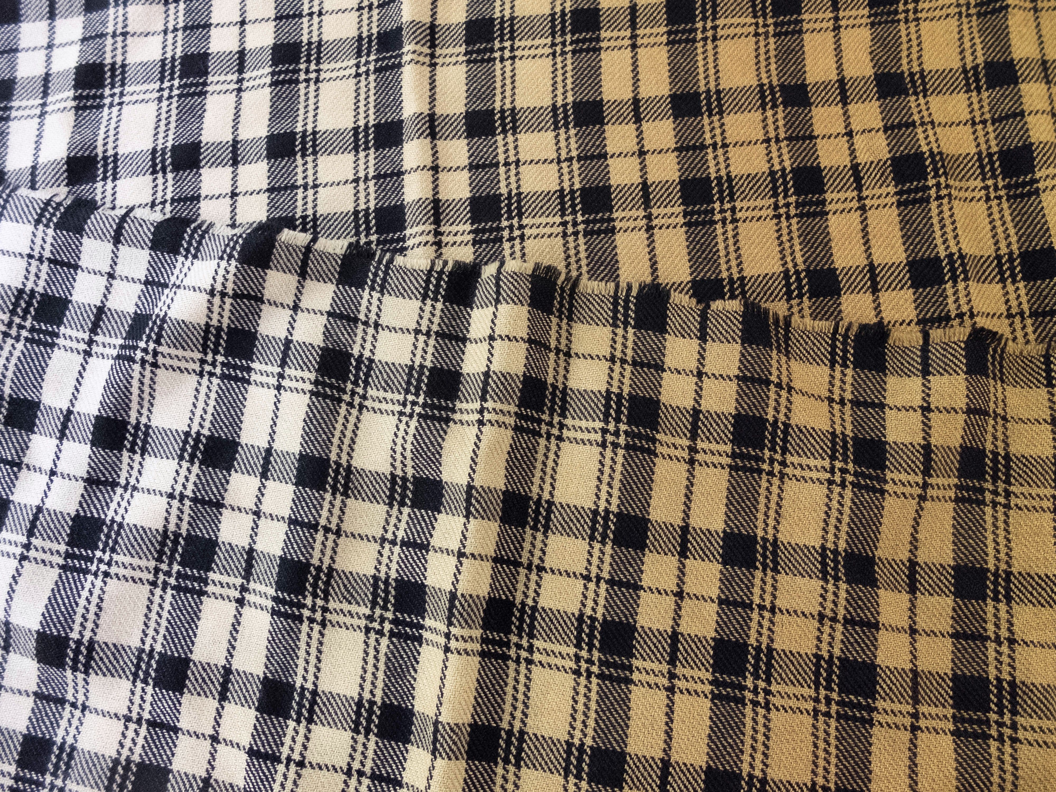 Z Zegna Z ZEGNA black white yellow wool plaid scarf authentic - NWT Size ONE SIZE - 2 Thumbnail