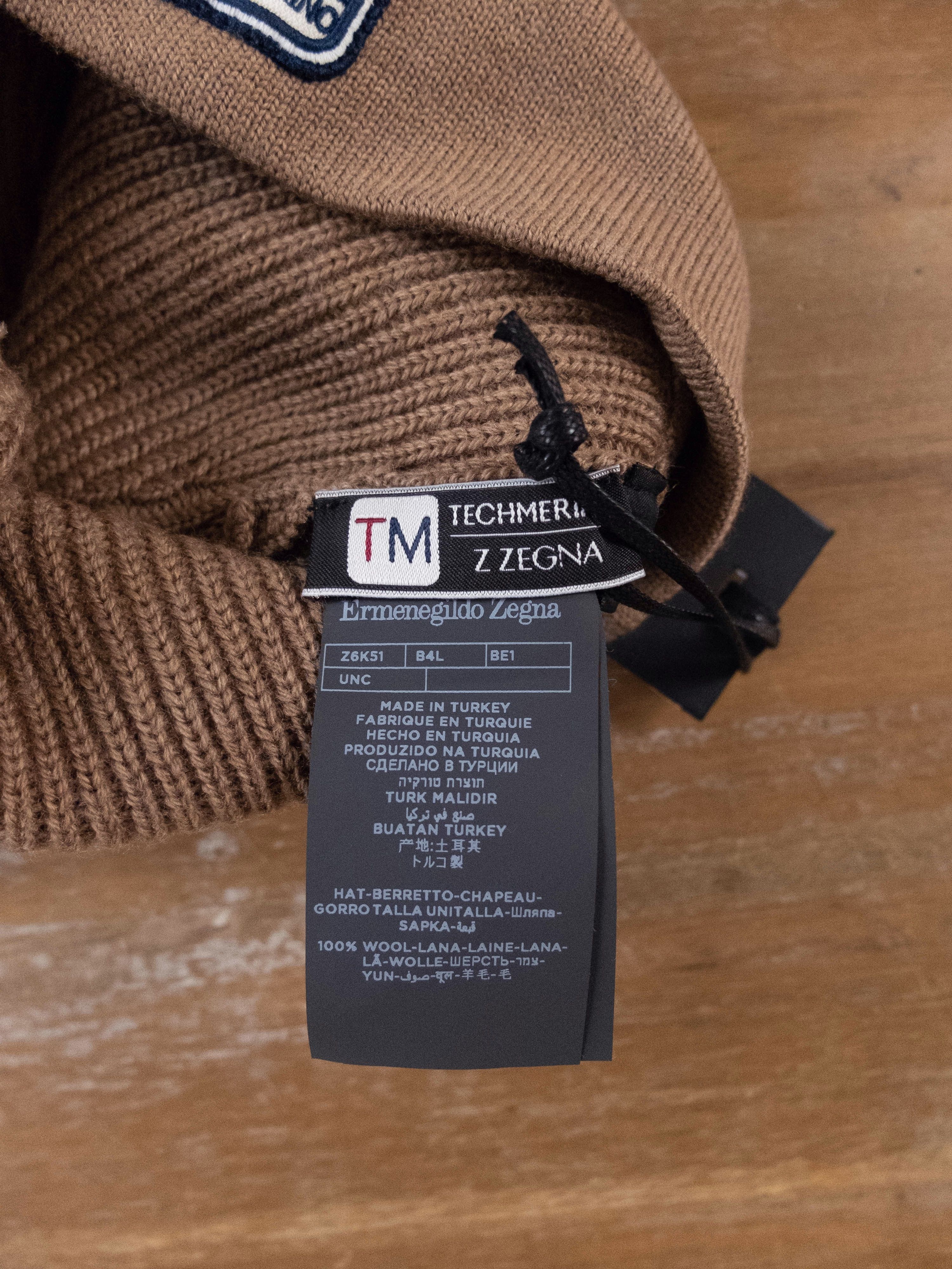 Z Zegna Z ZEGNA brown Techmerino wool beanie hat I / Small / Medium Size ONE SIZE - 5 Thumbnail