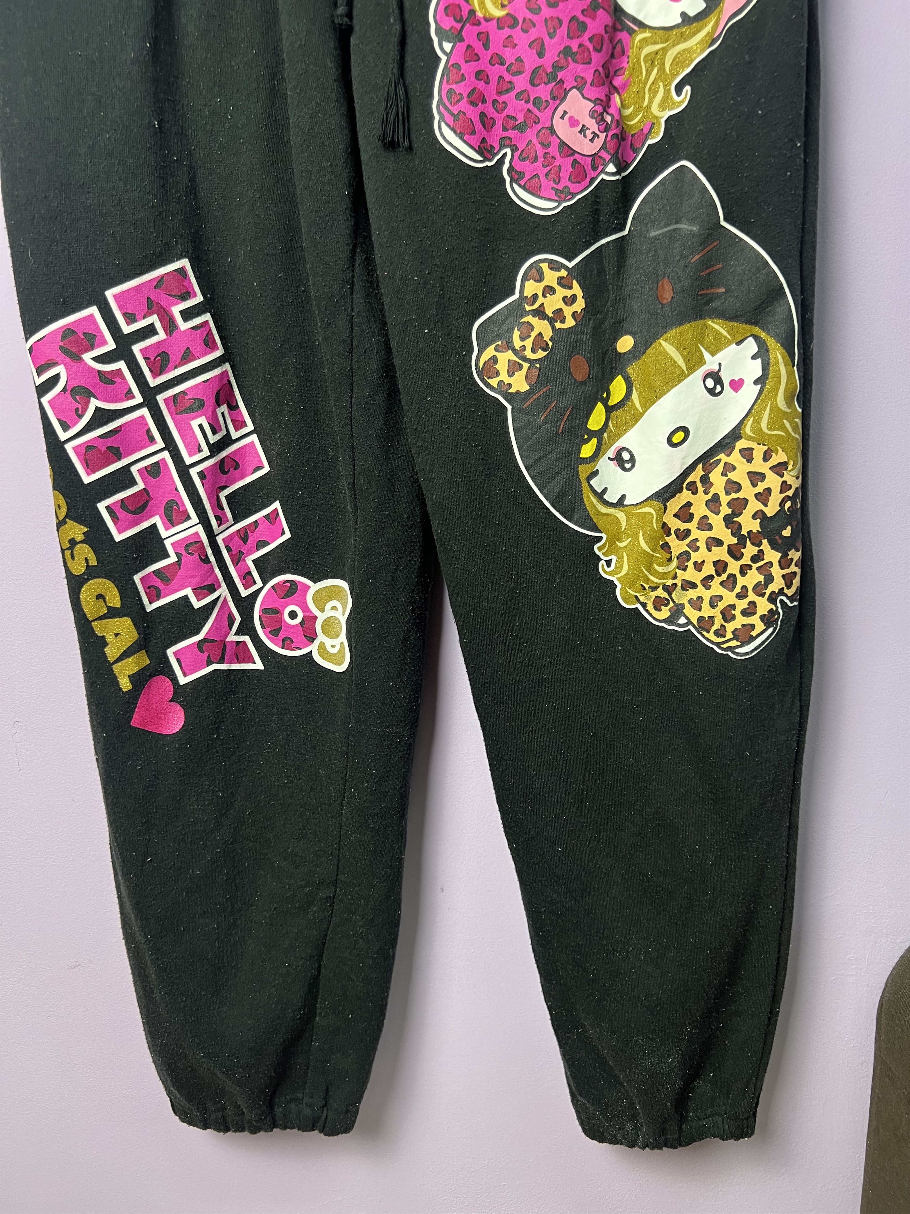 Anime 🔥Rare Hello Kitty Sweatpants Jogger Size US 38 / EU 54 - 4 Thumbnail