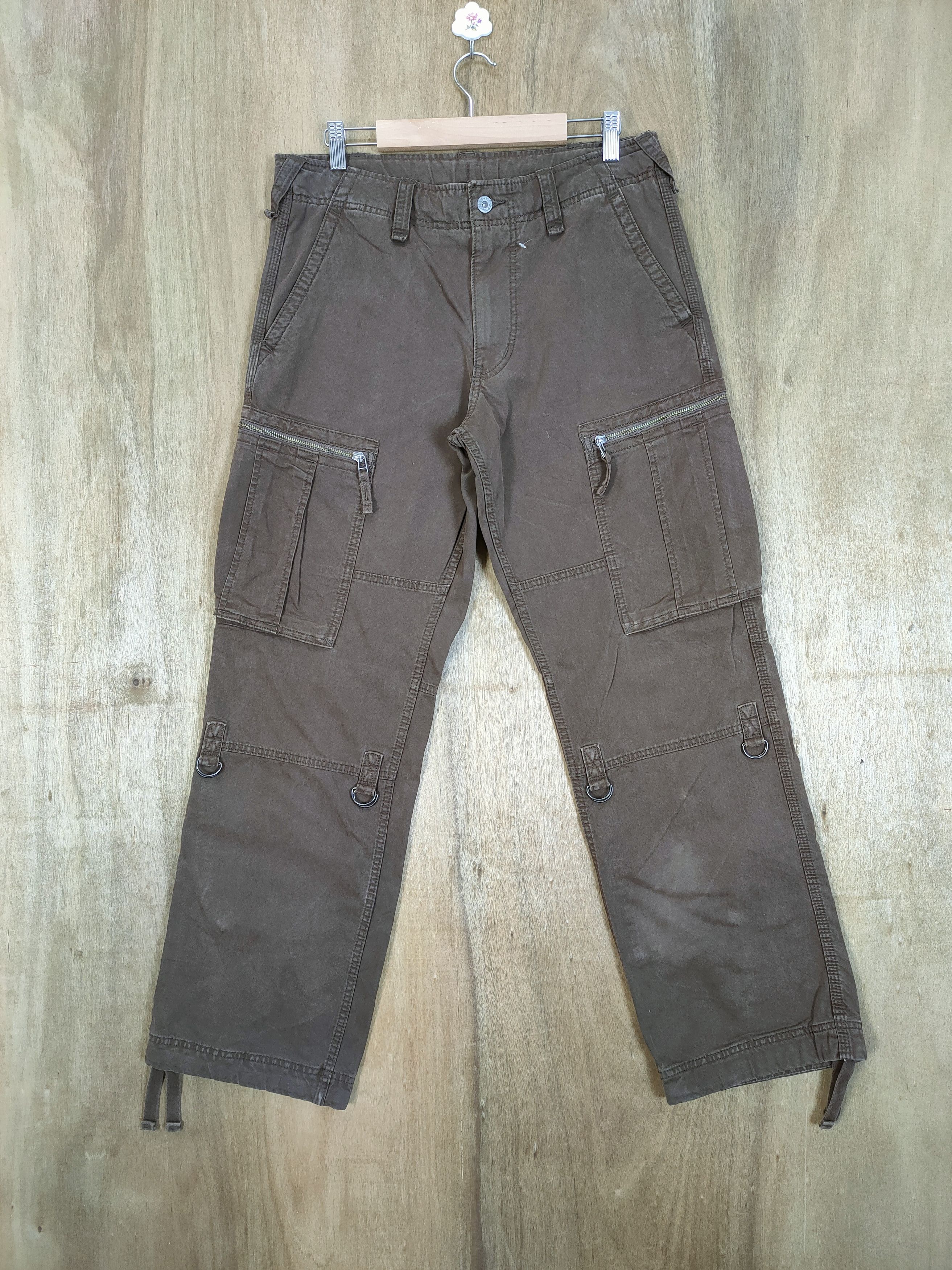 Japanese Brand VINTAGE JAPANESE BROWN CARGO PANTS Size US 32 / EU 48 - 1 Thumbnail