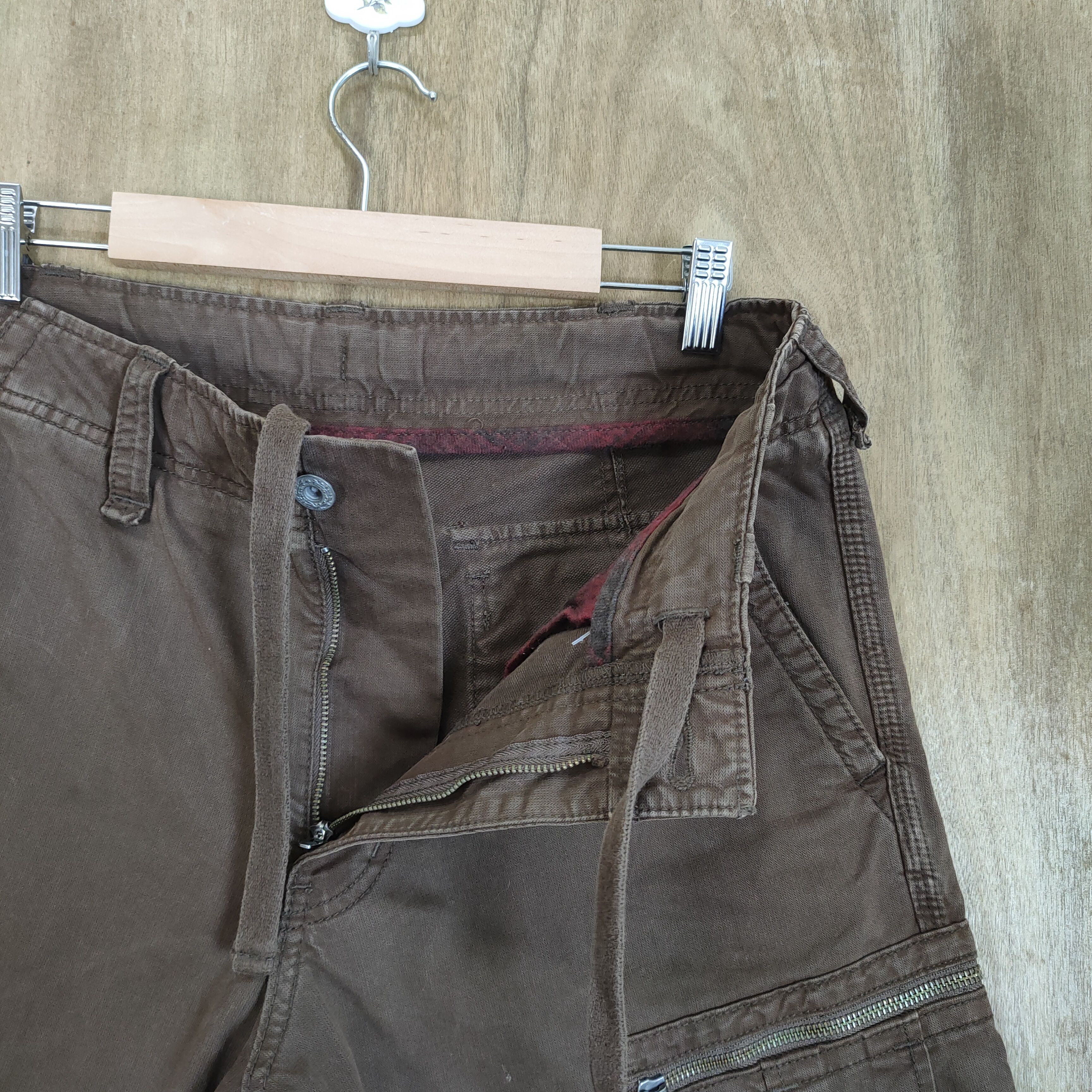 Japanese Brand VINTAGE JAPANESE BROWN CARGO PANTS Size US 32 / EU 48 - 11 Thumbnail
