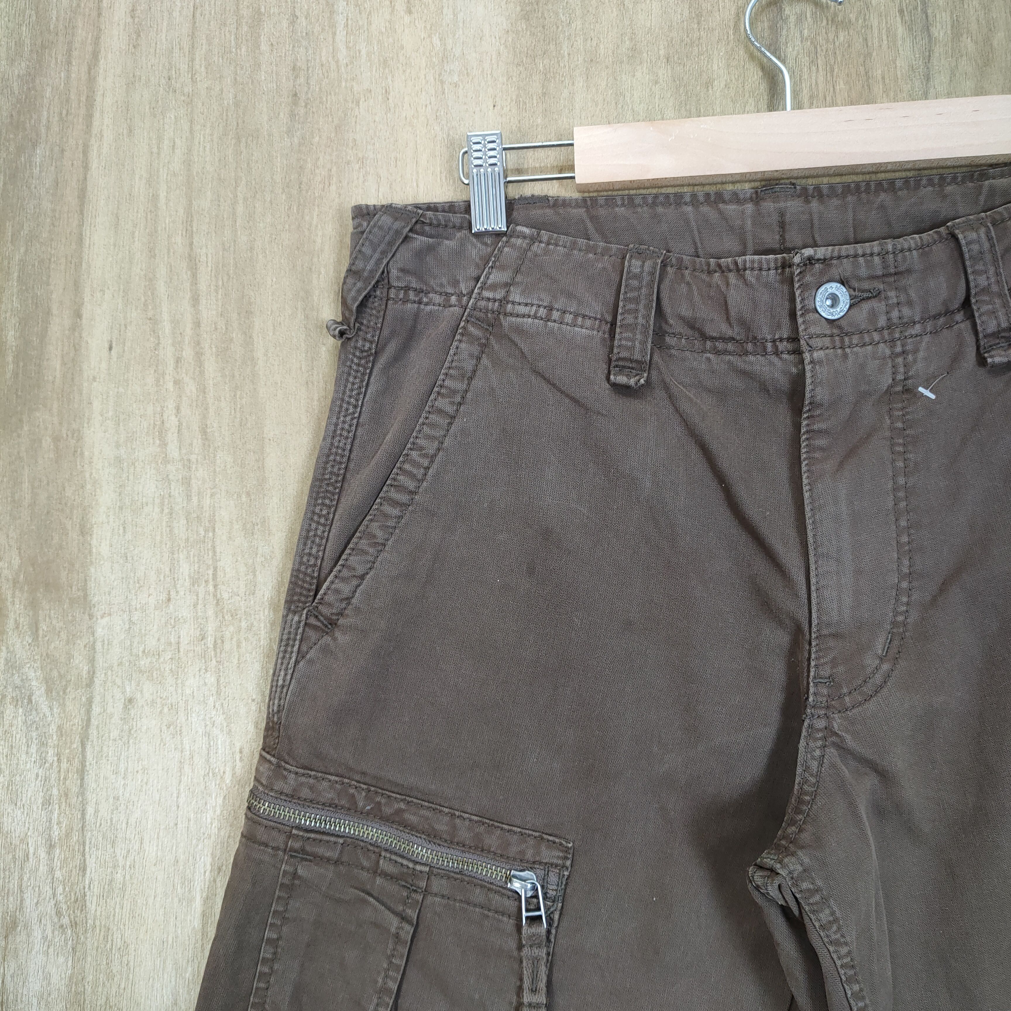 Japanese Brand VINTAGE JAPANESE BROWN CARGO PANTS Size US 32 / EU 48 - 5 Thumbnail