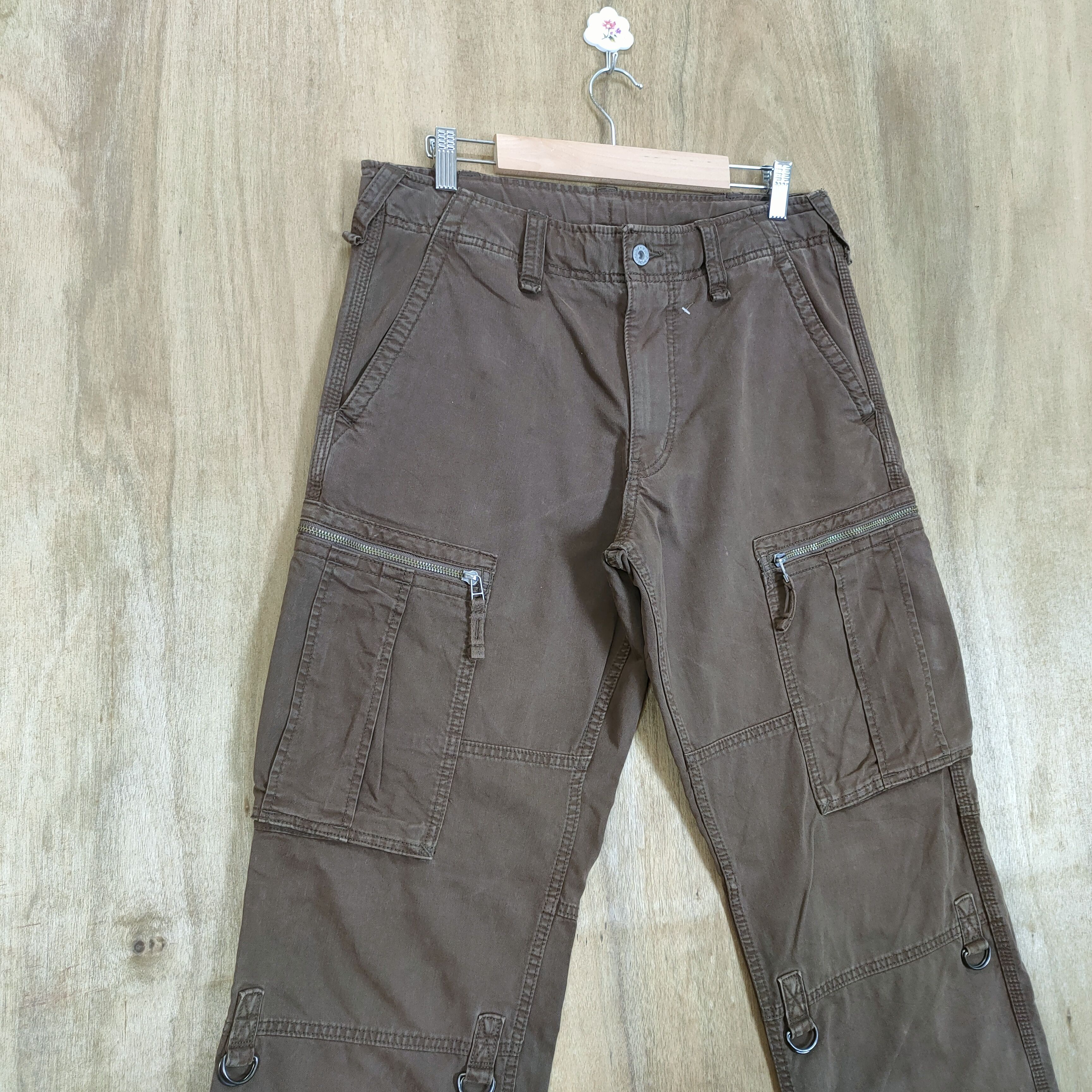 Japanese Brand VINTAGE JAPANESE BROWN CARGO PANTS Size US 32 / EU 48 - 4 Thumbnail