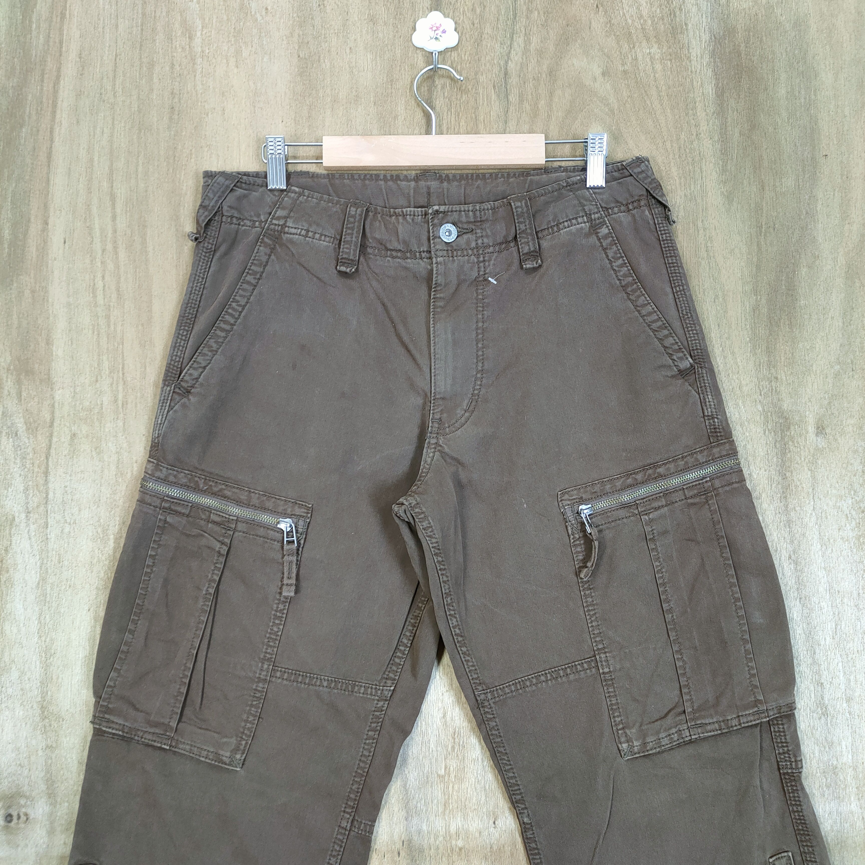 Japanese Brand VINTAGE JAPANESE BROWN CARGO PANTS Size US 32 / EU 48 - 2 Thumbnail