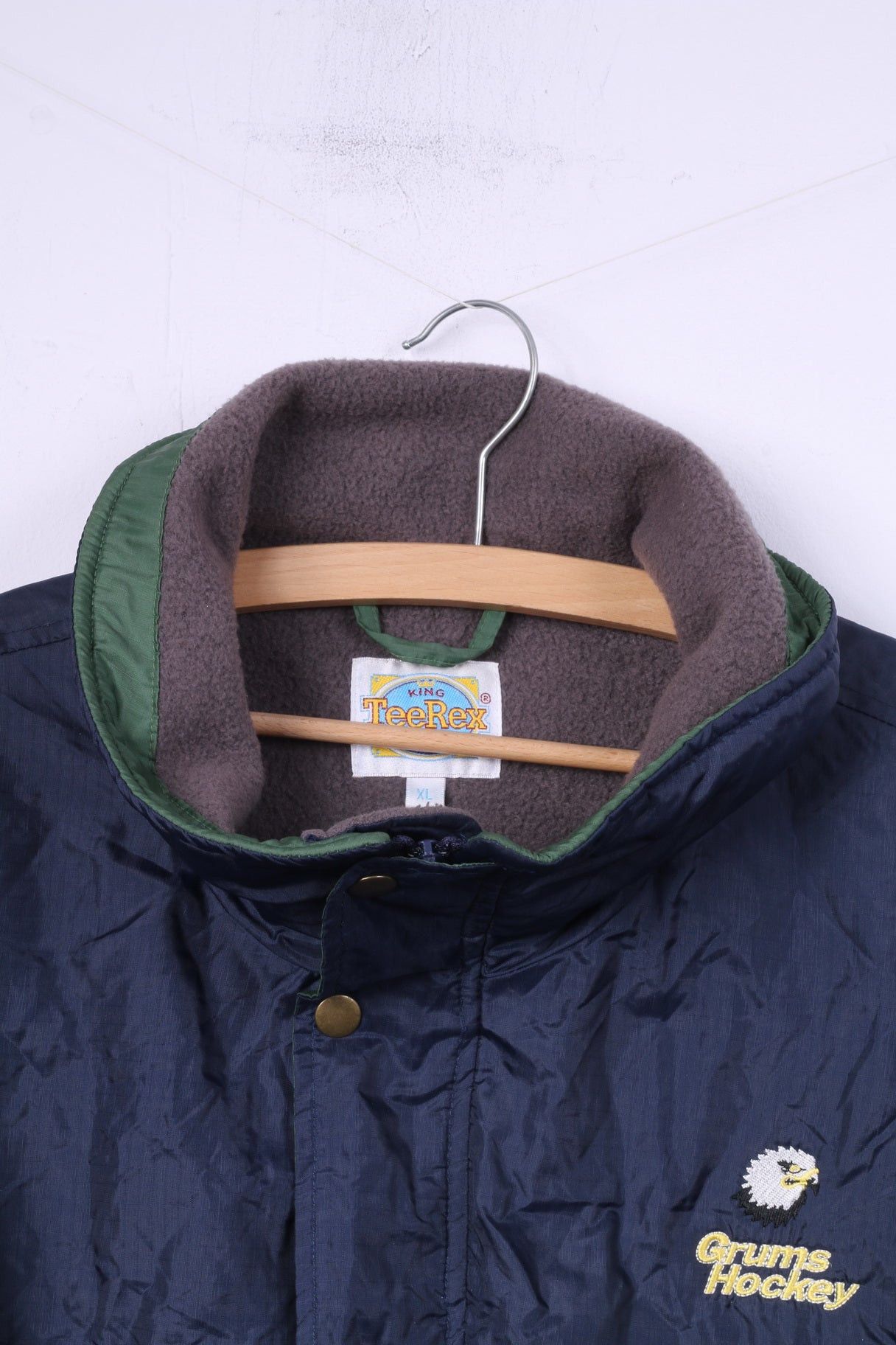 Vintage King Teerex Men XL Jacket Navy Grums Hockey Vintage 1953 Size US XL / EU 56 / 4 - 2 Thumbnail