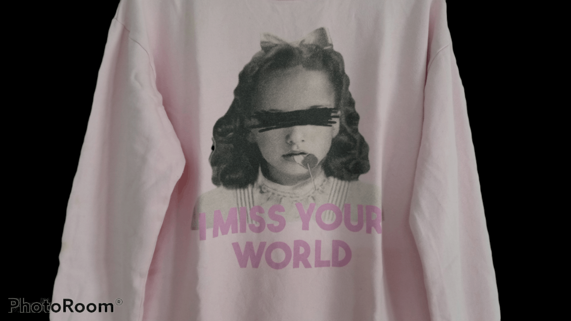 Japanese Brand × Vintage 🔥🔥Vintage Candy Stripper I Miss Your World Sweatshirt Size US L / EU 52-54 / 3 - 6 Thumbnail