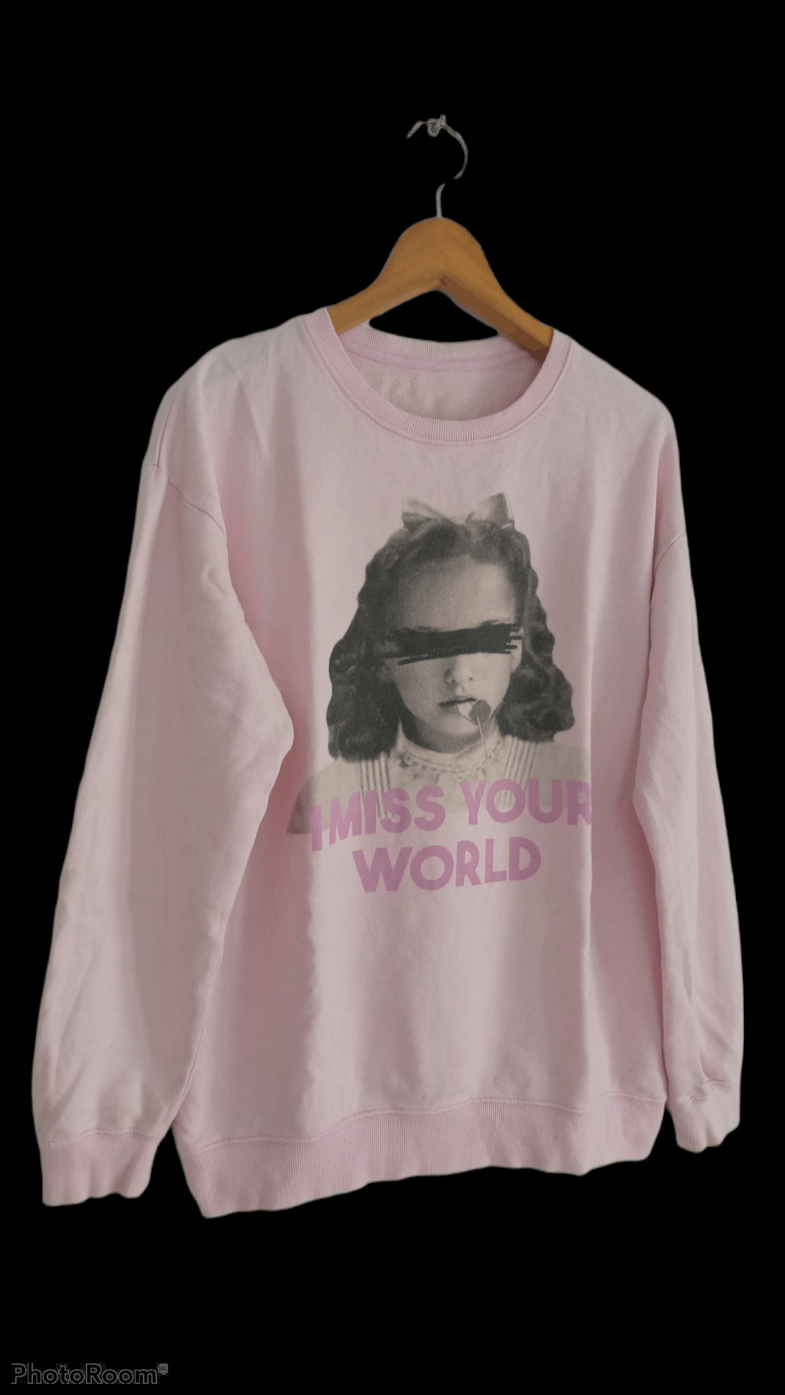 Japanese Brand × Vintage 🔥🔥Vintage Candy Stripper I Miss Your World Sweatshirt Size US L / EU 52-54 / 3 - 2 Thumbnail
