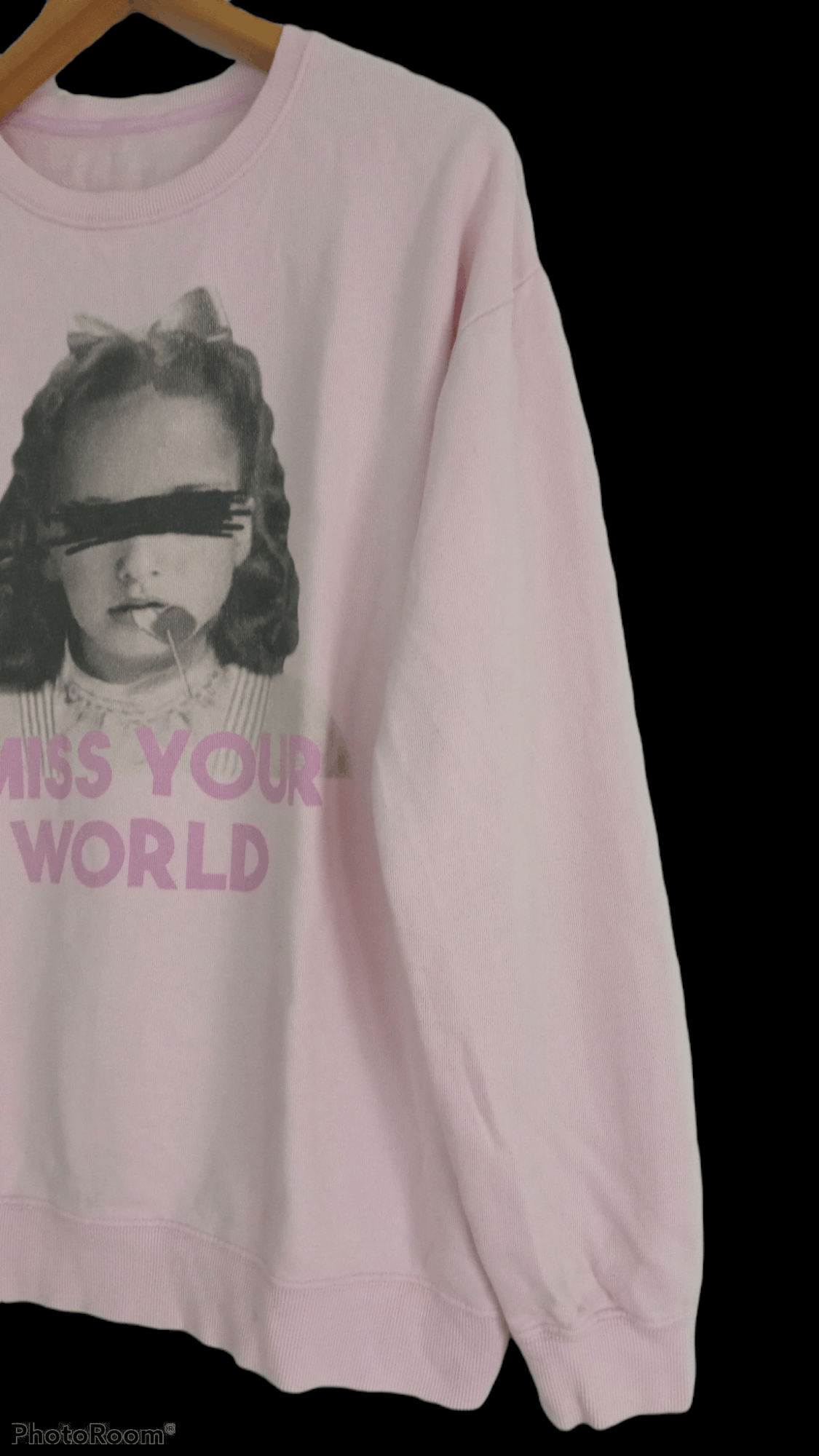 Japanese Brand × Vintage 🔥🔥Vintage Candy Stripper I Miss Your World Sweatshirt Size US L / EU 52-54 / 3 - 10 Thumbnail