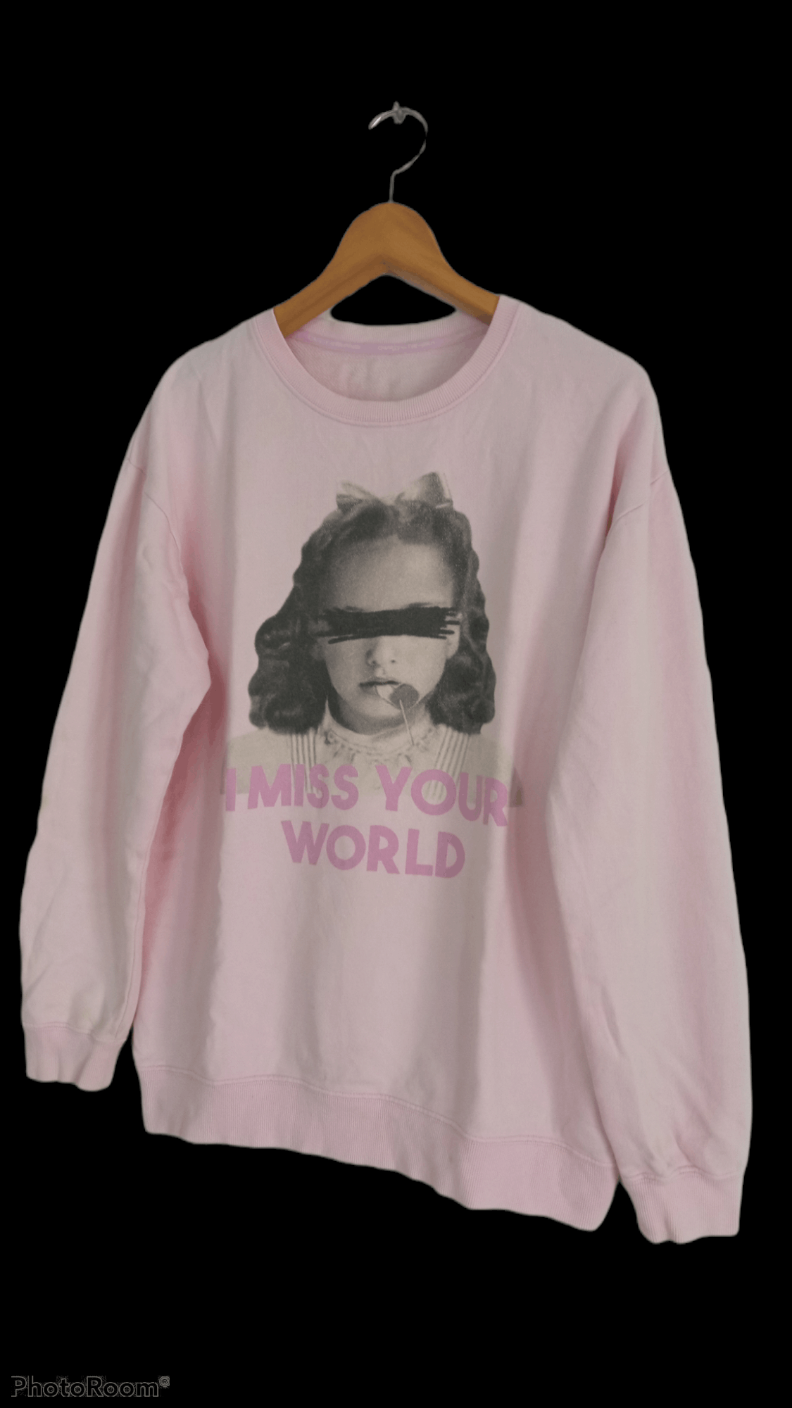 Japanese Brand × Vintage 🔥🔥Vintage Candy Stripper I Miss Your World Sweatshirt Size US L / EU 52-54 / 3 - 3 Thumbnail