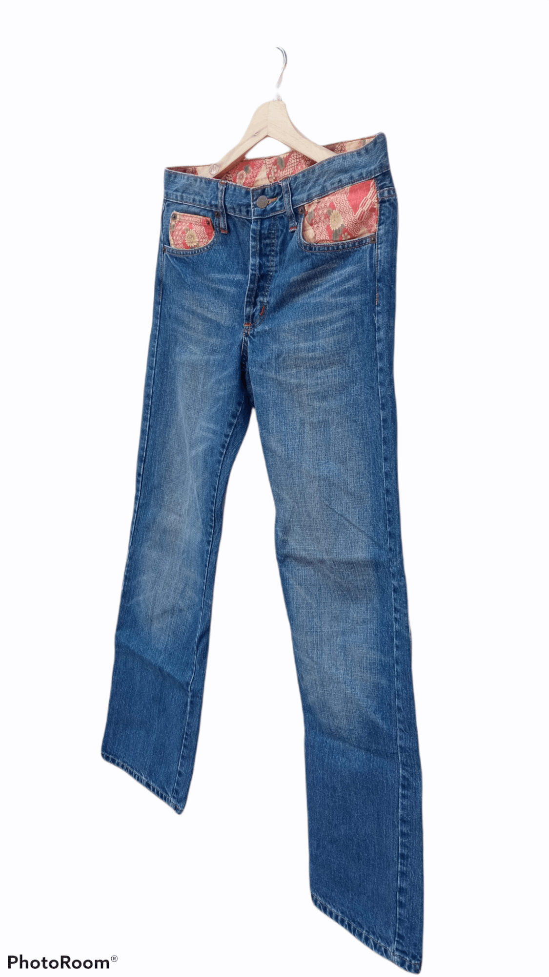 Japanese Brand × Takeo Kikuchi × Vintage 🔥🔥Takeo Kikuchi Floral Motive Distressed Jeans Size US 32 / EU 48 - 17 Thumbnail