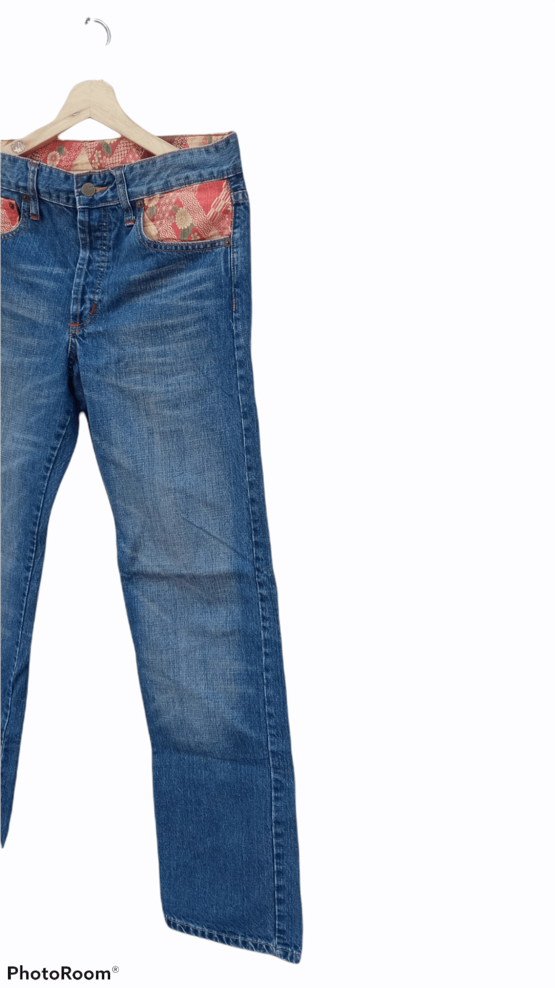 Japanese Brand × Takeo Kikuchi × Vintage 🔥🔥Takeo Kikuchi Floral Motive Distressed Jeans Size US 32 / EU 48 - 4 Thumbnail