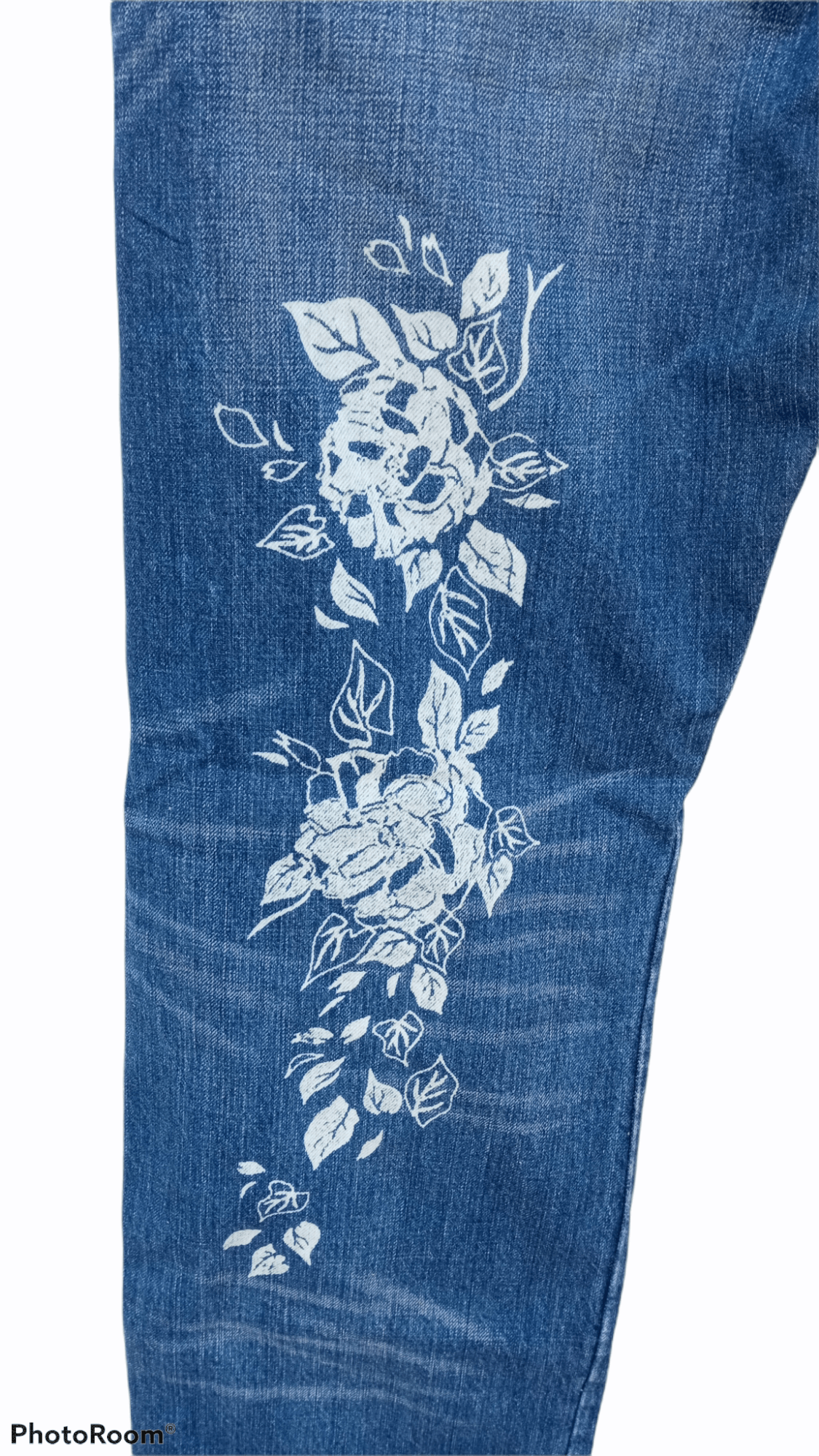 Japanese Brand × Takeo Kikuchi × Vintage 🔥🔥Takeo Kikuchi Floral Motive Distressed Jeans Size US 32 / EU 48 - 24 Thumbnail