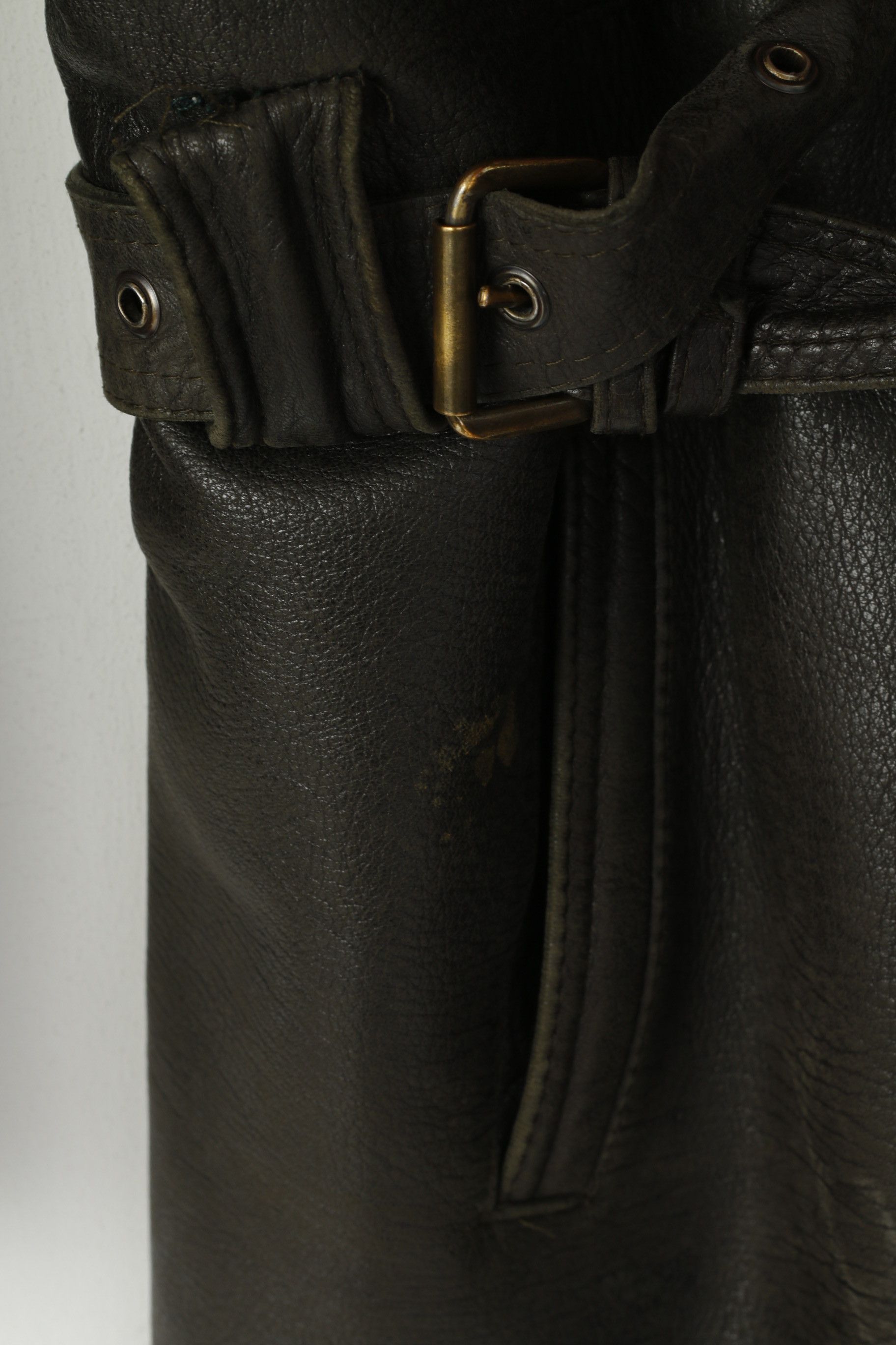 Vintage Elazar Women L Jacket Brown Leather Vintage 1973 Size L / US 10 / IT 46 - 4 Thumbnail