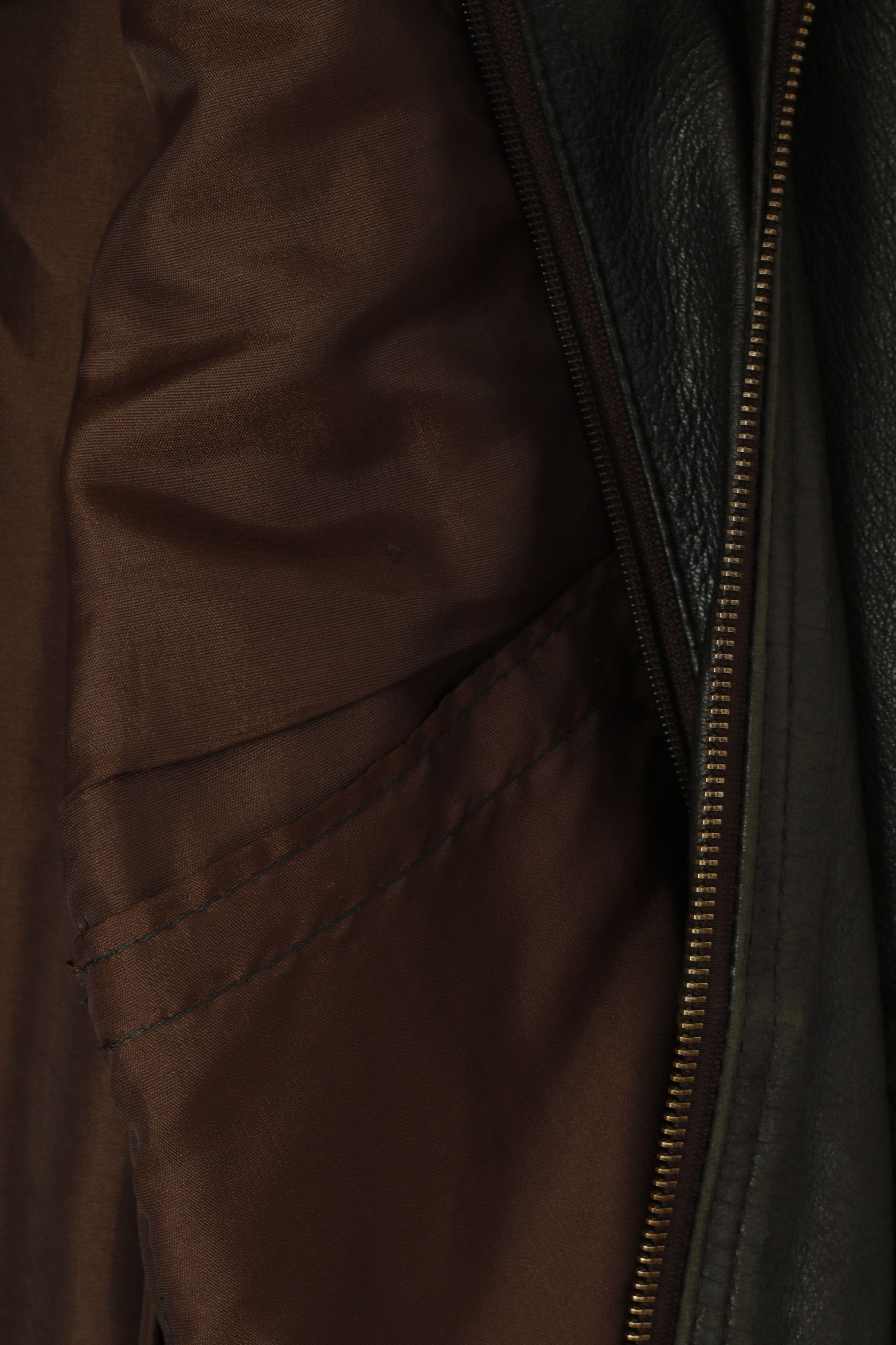 Vintage Elazar Women L Jacket Brown Leather Vintage 1973 Size L / US 10 / IT 46 - 5 Thumbnail