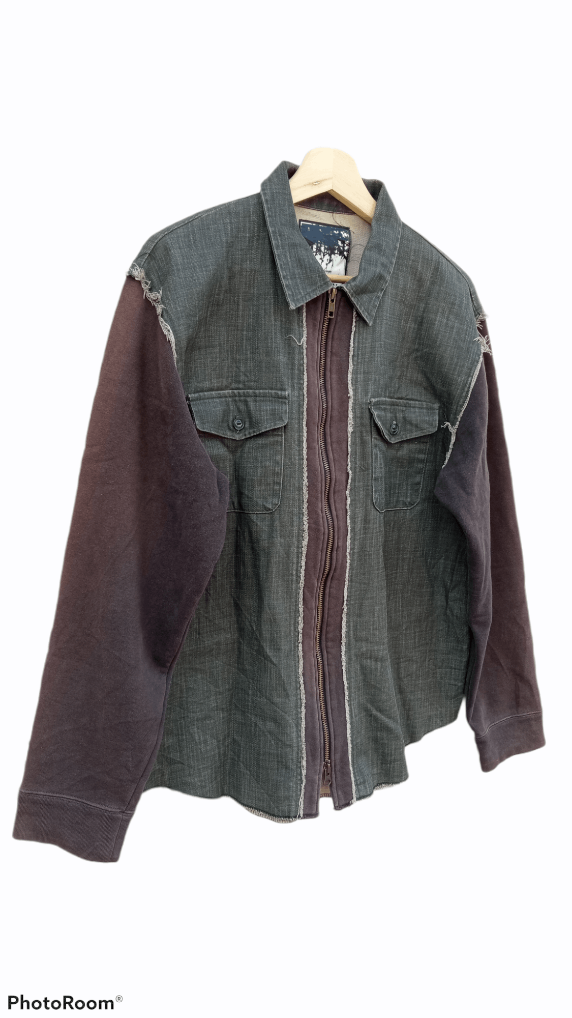 Japanese Brand × Vintage 🔥🔥Anagram an-a-gram Hybrid Sweater Jacket Size US M / EU 48-50 / 2 - 2 Thumbnail