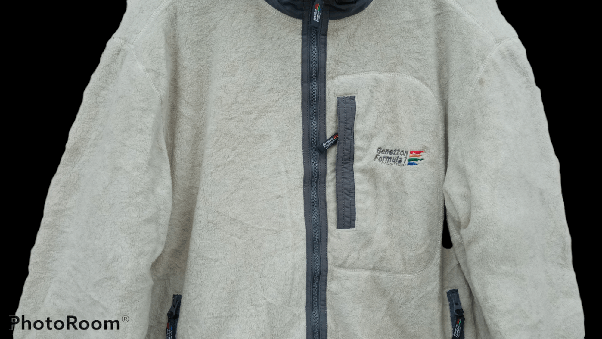 Benetton × Japanese Brand × Vintage 🔥🔥Vintage Benetton Formula 1 Racing Team Fleece Jacket Size US L / EU 52-54 / 3 - 16 Thumbnail