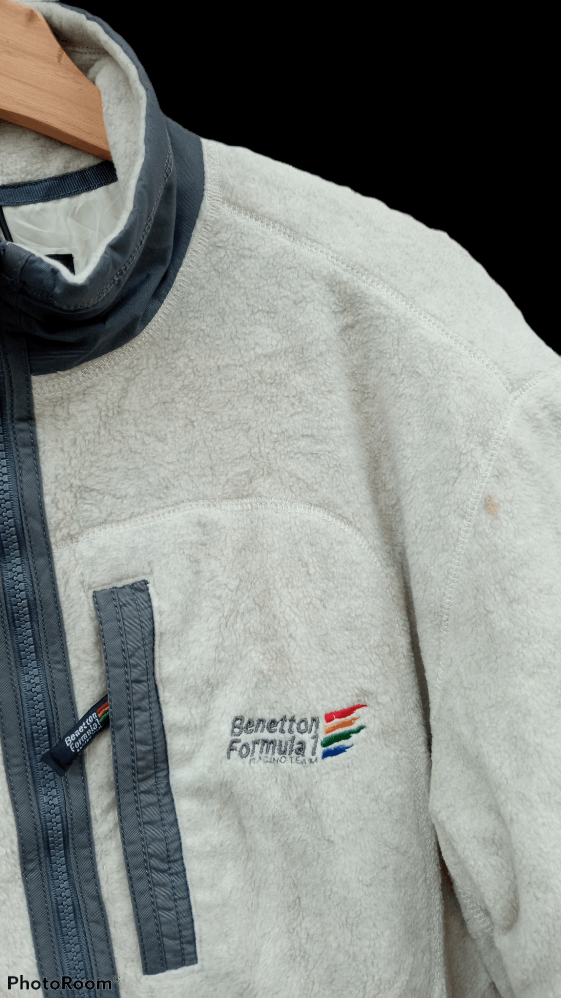 Benetton × Japanese Brand × Vintage 🔥🔥Vintage Benetton Formula 1 Racing Team Fleece Jacket Size US L / EU 52-54 / 3 - 13 Thumbnail